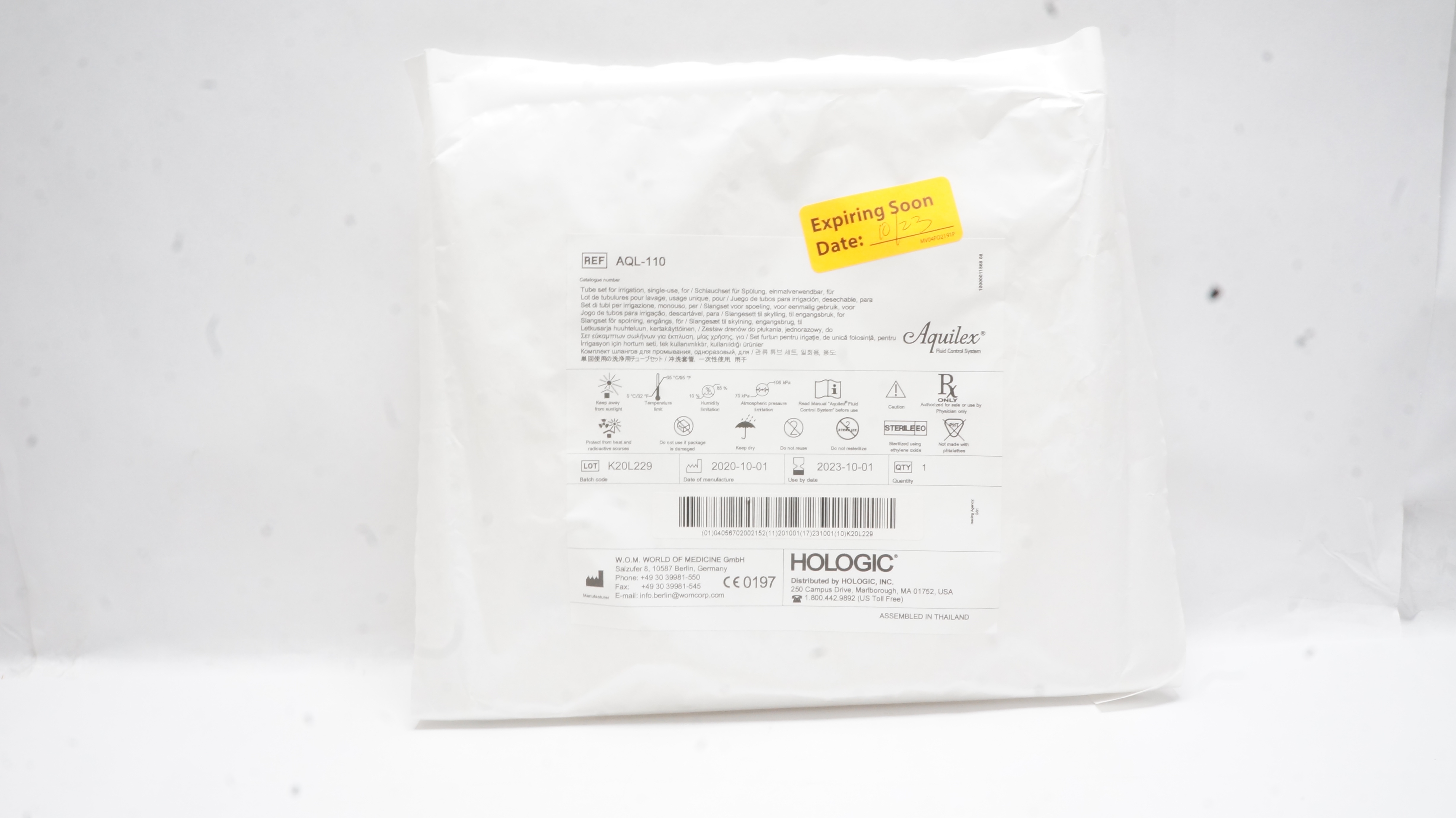 World Of Medicine AQL-110 Hologic Aquilex Tube Set For Irrigation (x)