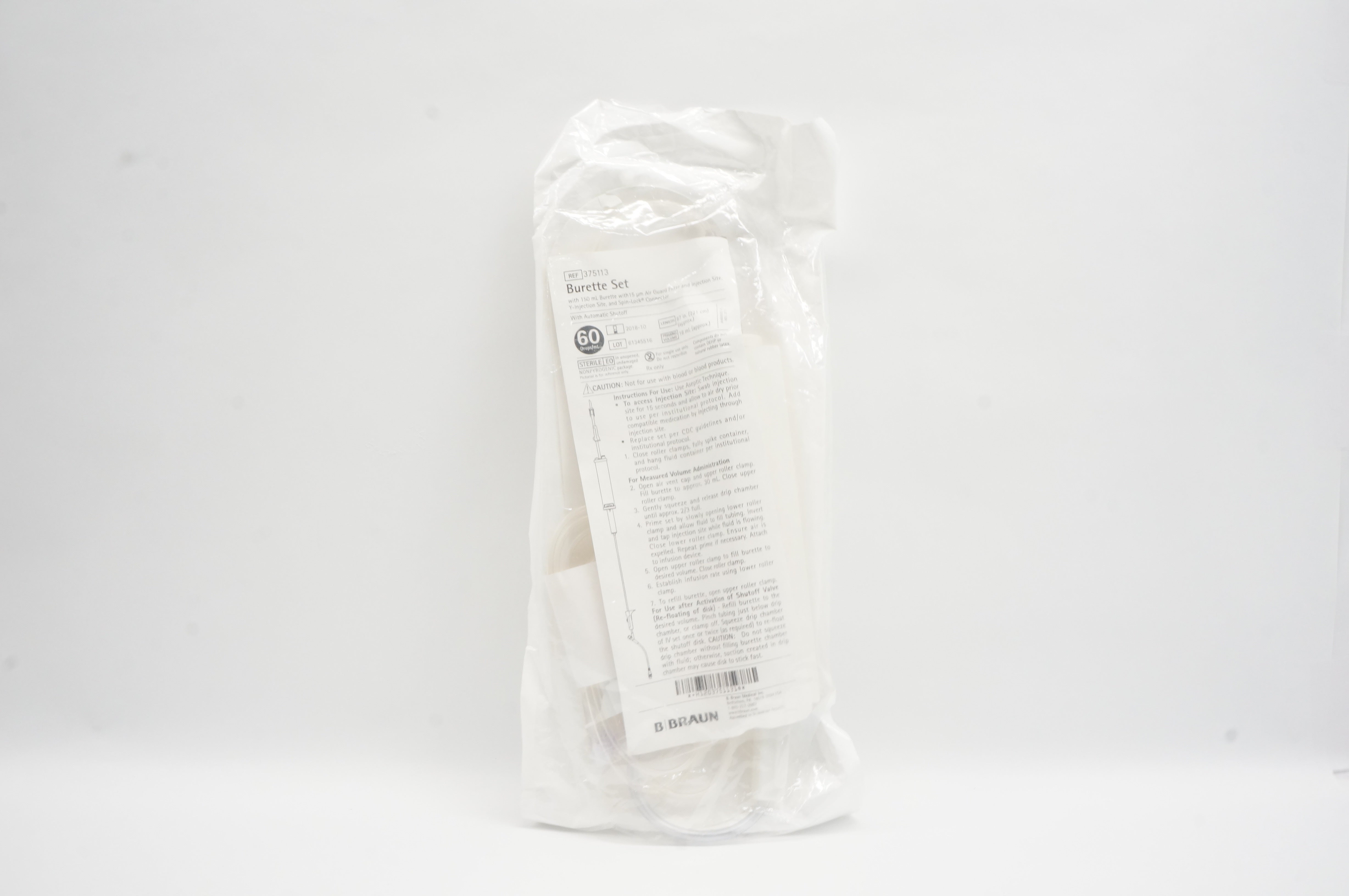 Braun 375113 Burette Set 60mL Length 87inch (x)