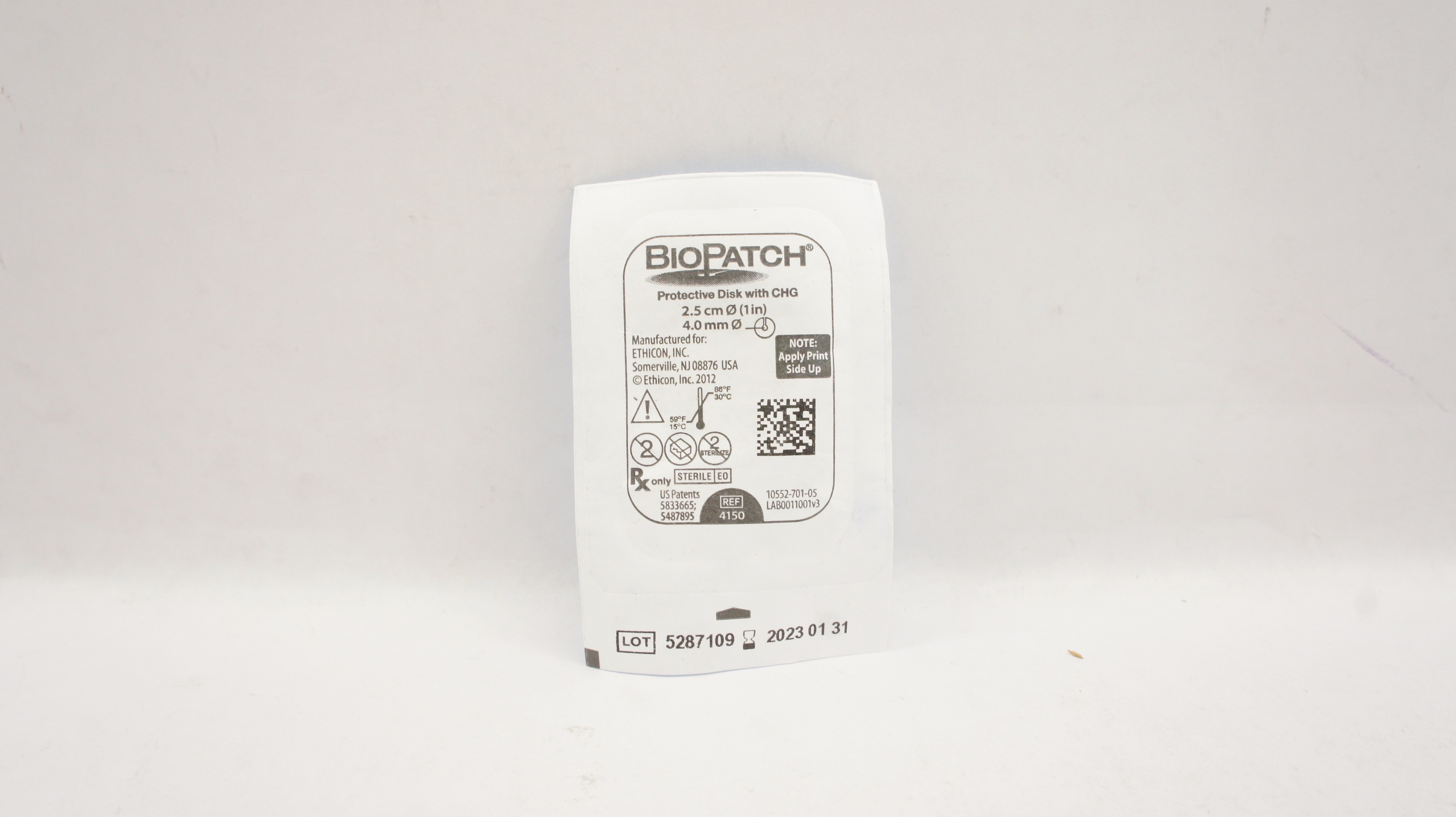BioPatch 4150 Ethicon Protective Disk with CHG 1inch x 4.0mm (x)