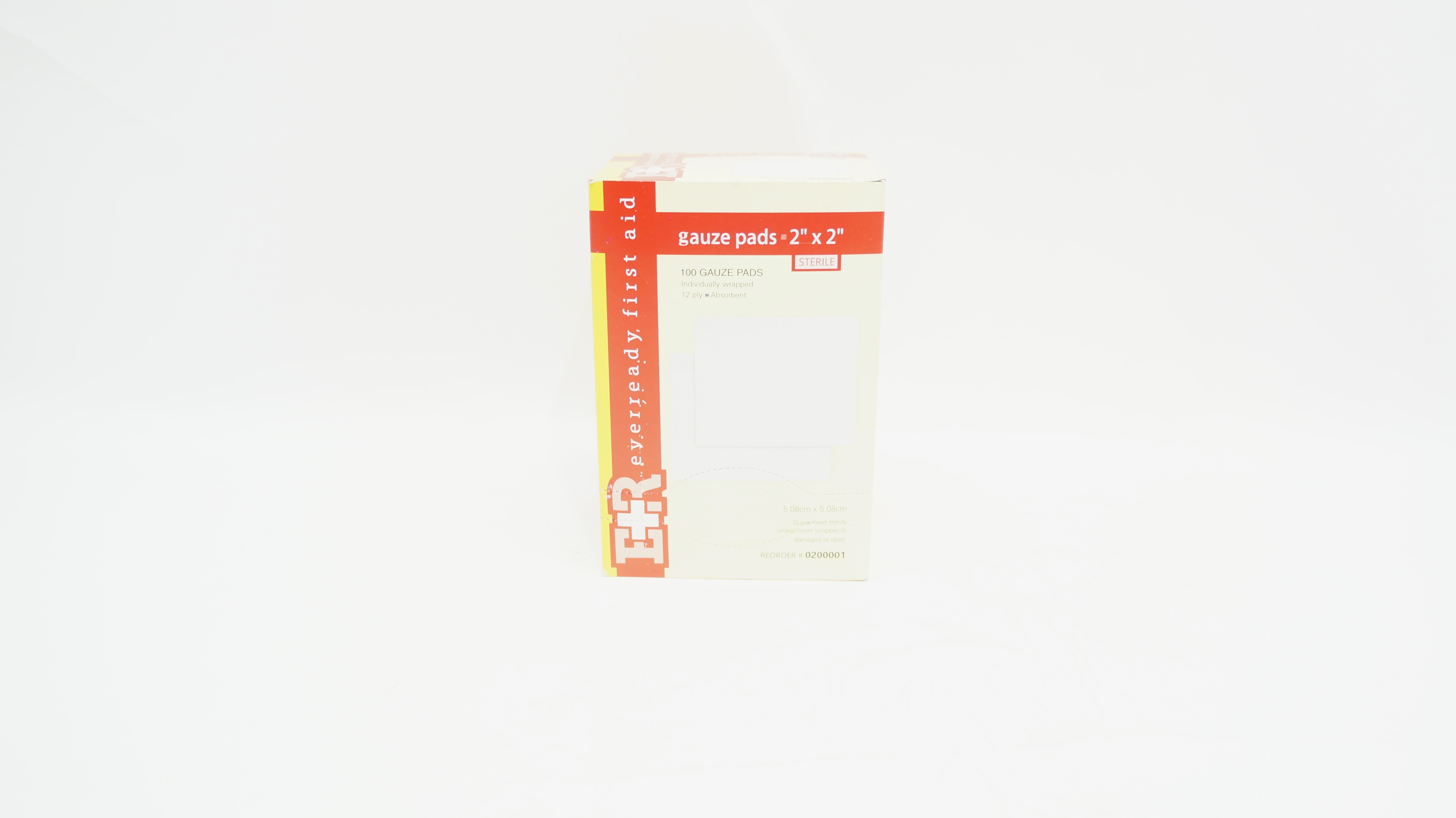 Ever Ready 0200001 First Aid Sterile Gauze Pads, 2inch x 2inch  - Box of 100