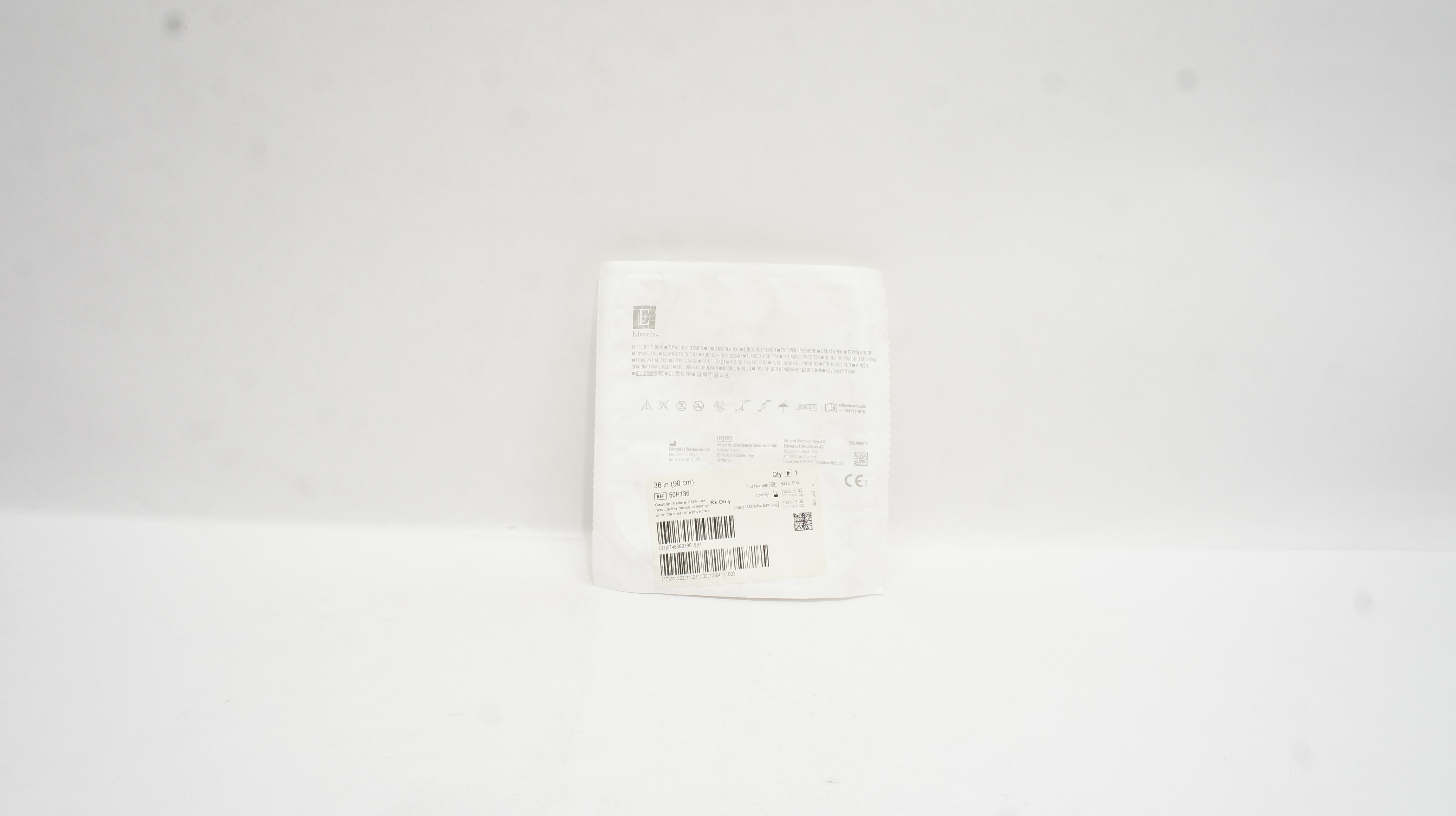 Edwards Lifesciences 50P136 Pressure Tubing (x)