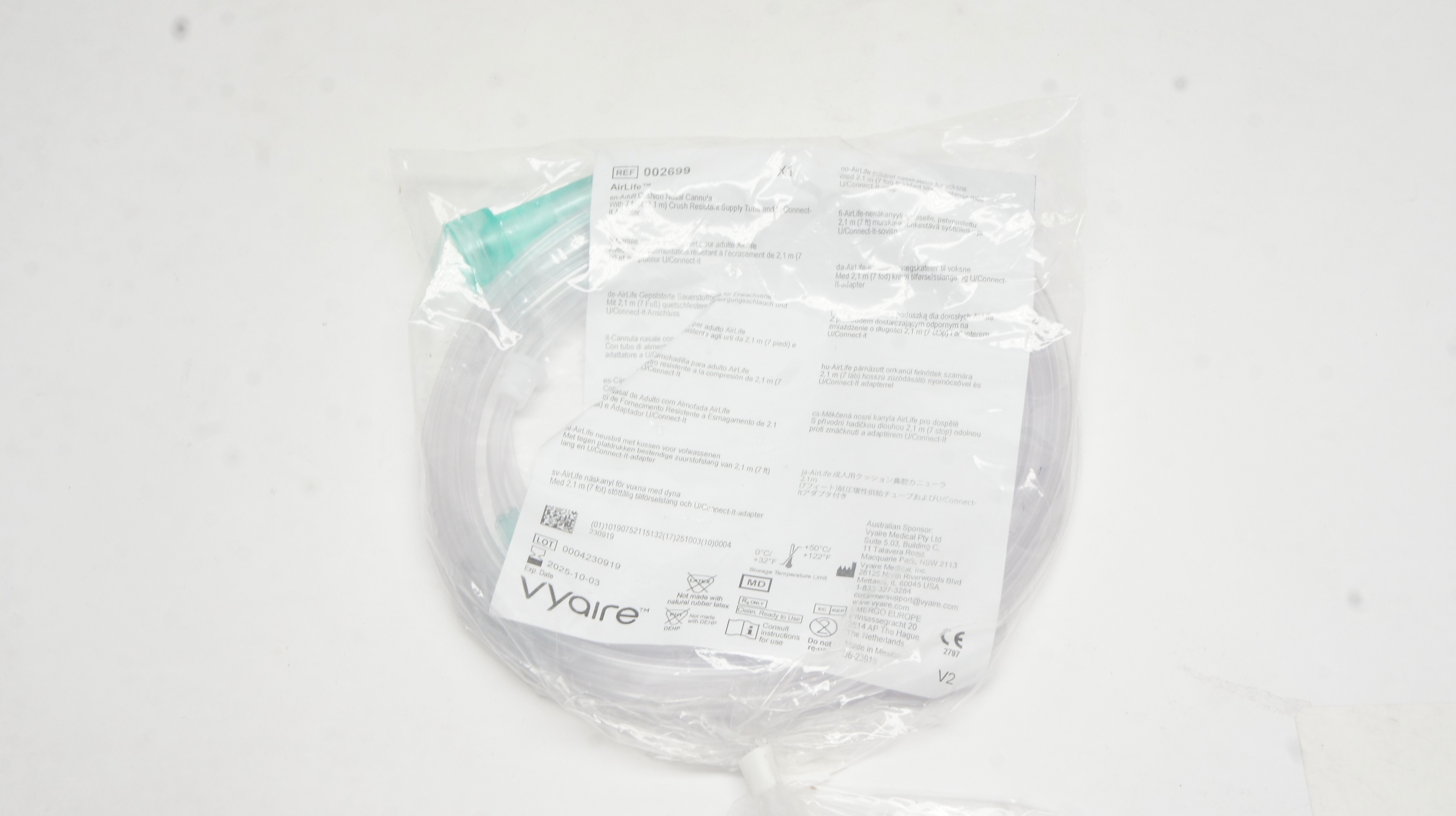 Vyaire 002699 AirLife Adult Cushion Nasal Cannula