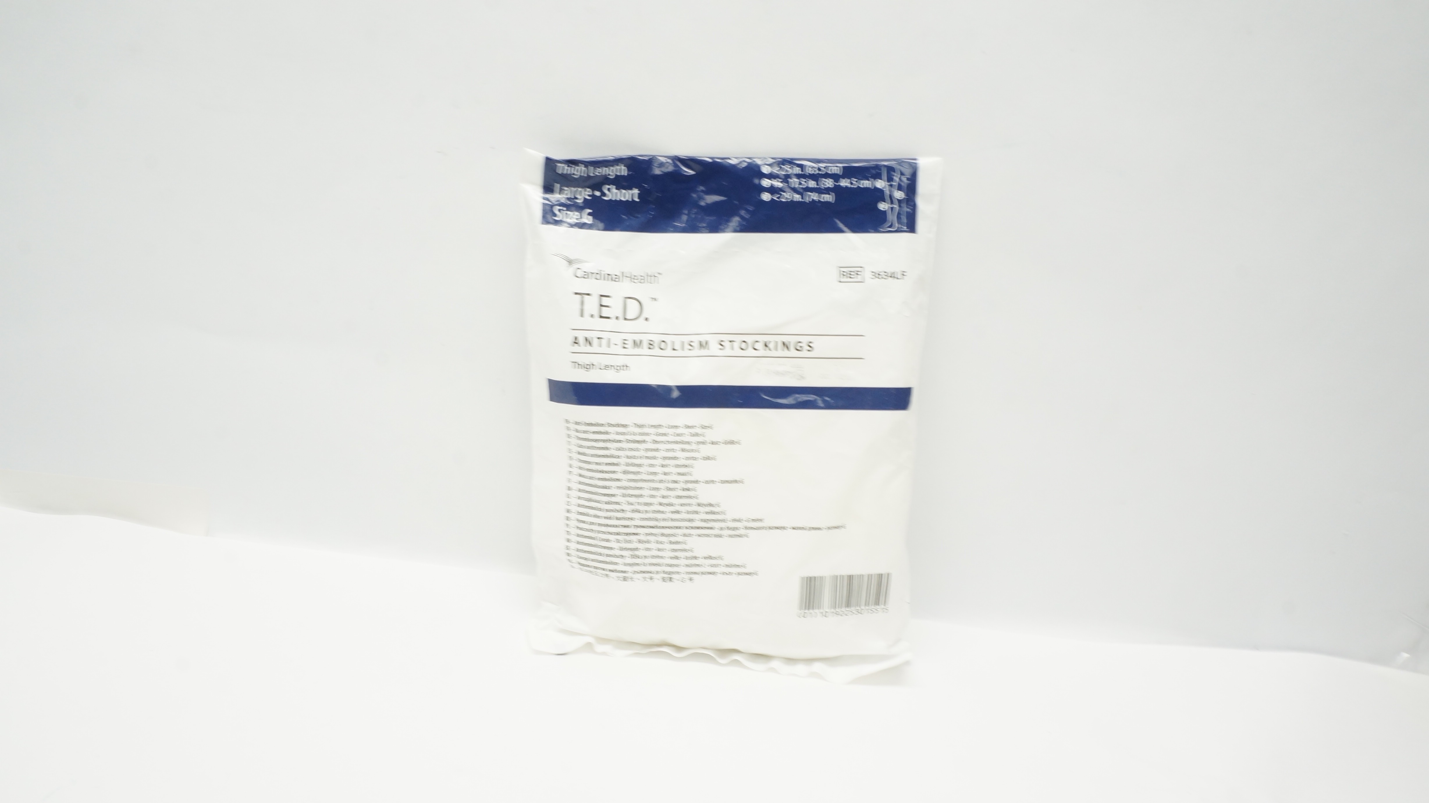 Cardinal Health 3634LF T.E.D. Anti-Embolism Stockings Thigh Length, L