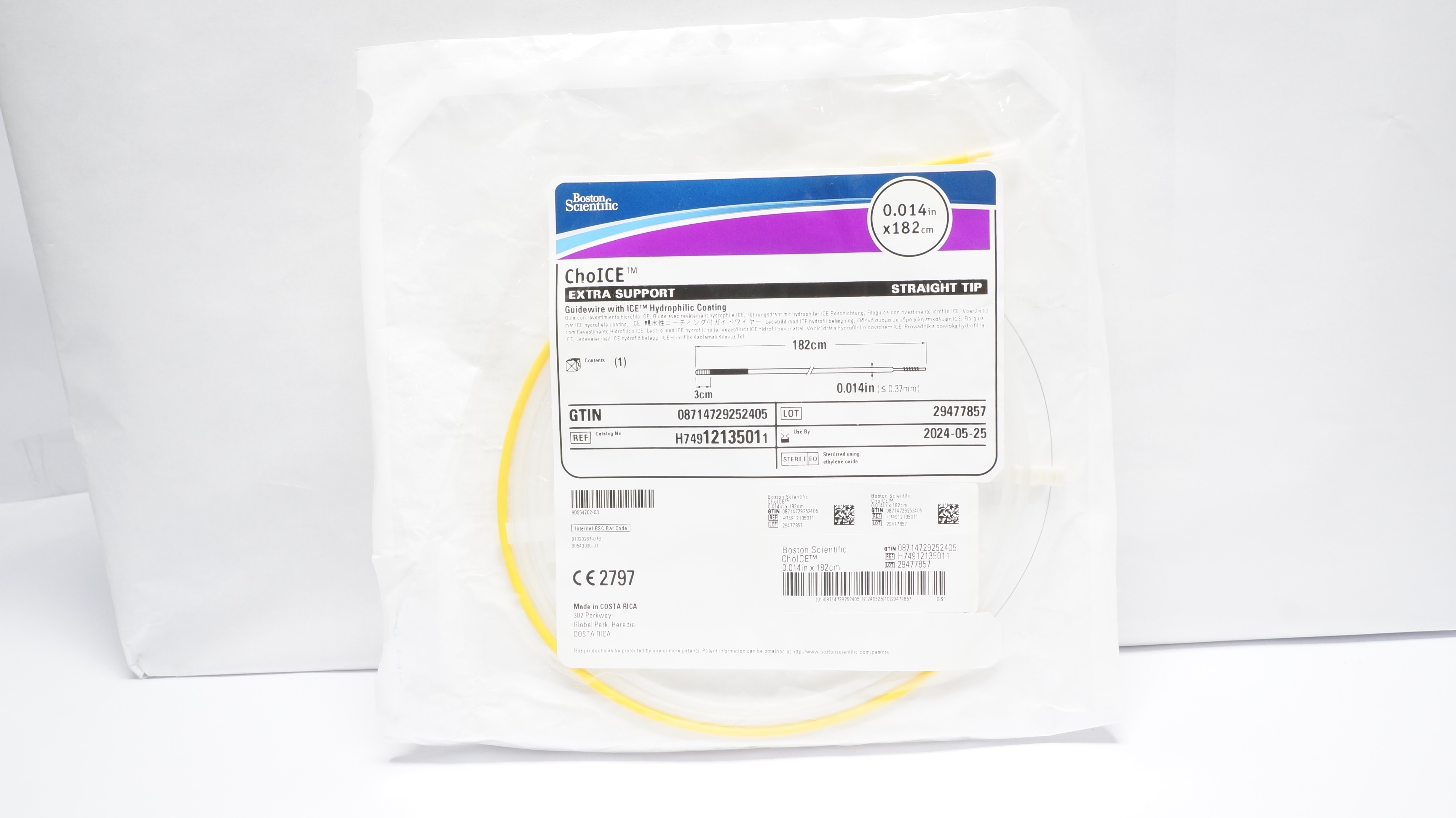 Boston Scientific 1213501 ChoICE Guidewire ICE Hydrophilic Coating  (x)