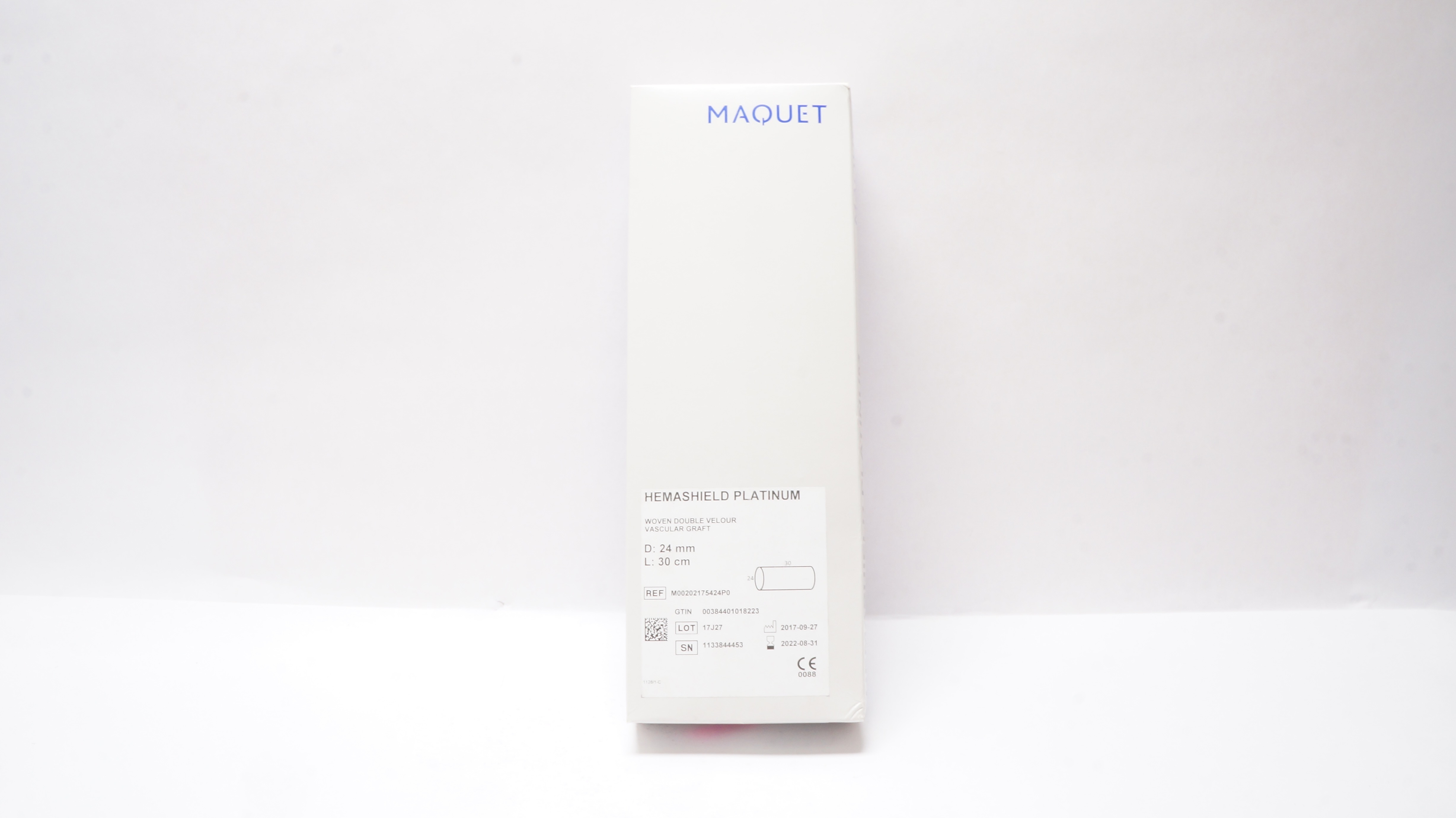 Maquet M00202175424P0 Hemashield Platinum Woven Double Velour Vascular Graft (x)