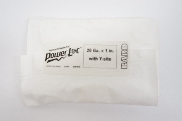 Bard PowerLoc Safety Infusion Set 20Ga x 1inch