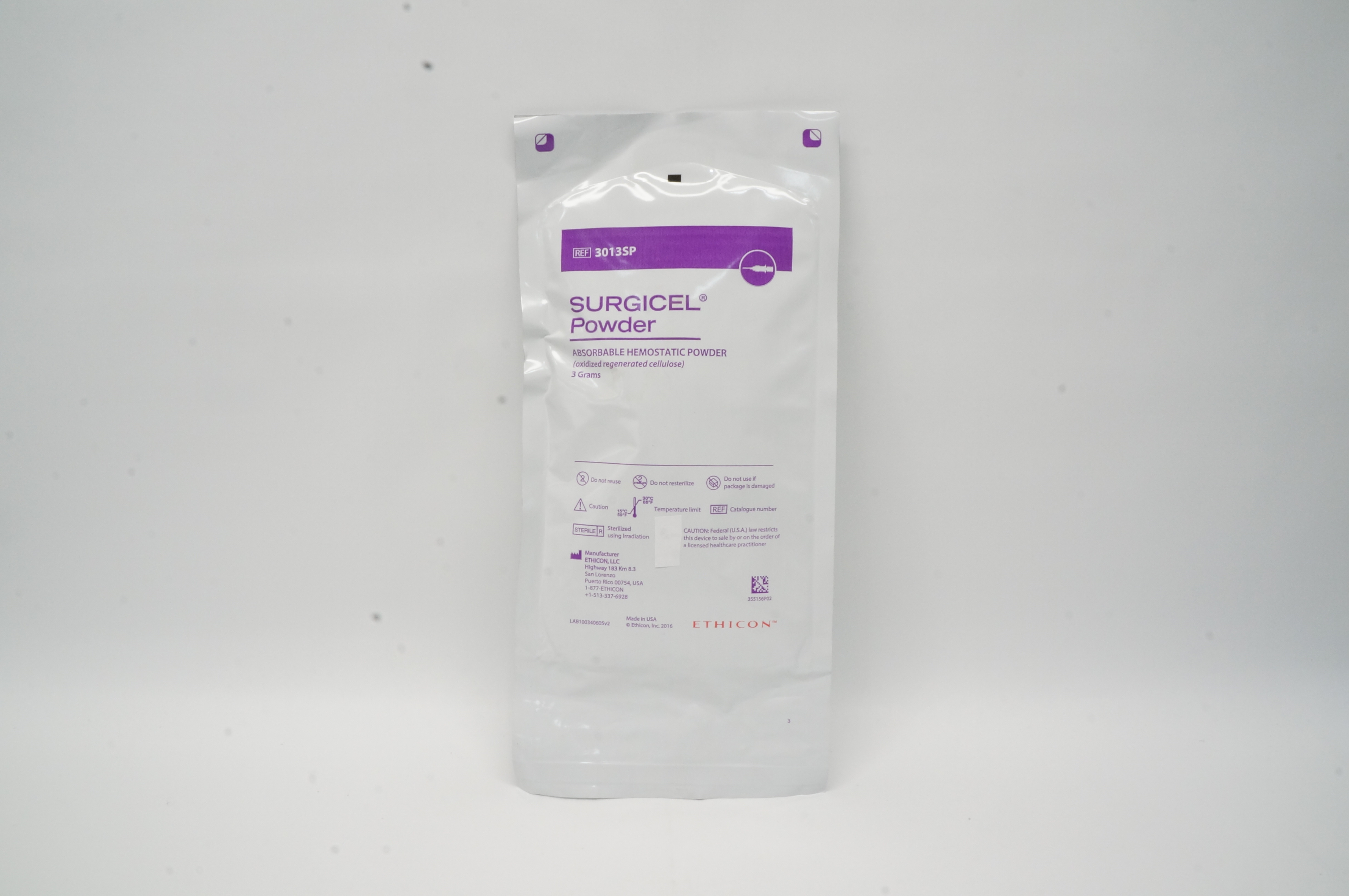 Ethicon 3013SP Surgicel Powder Absorbable Hemostatic Powder 3 Grams