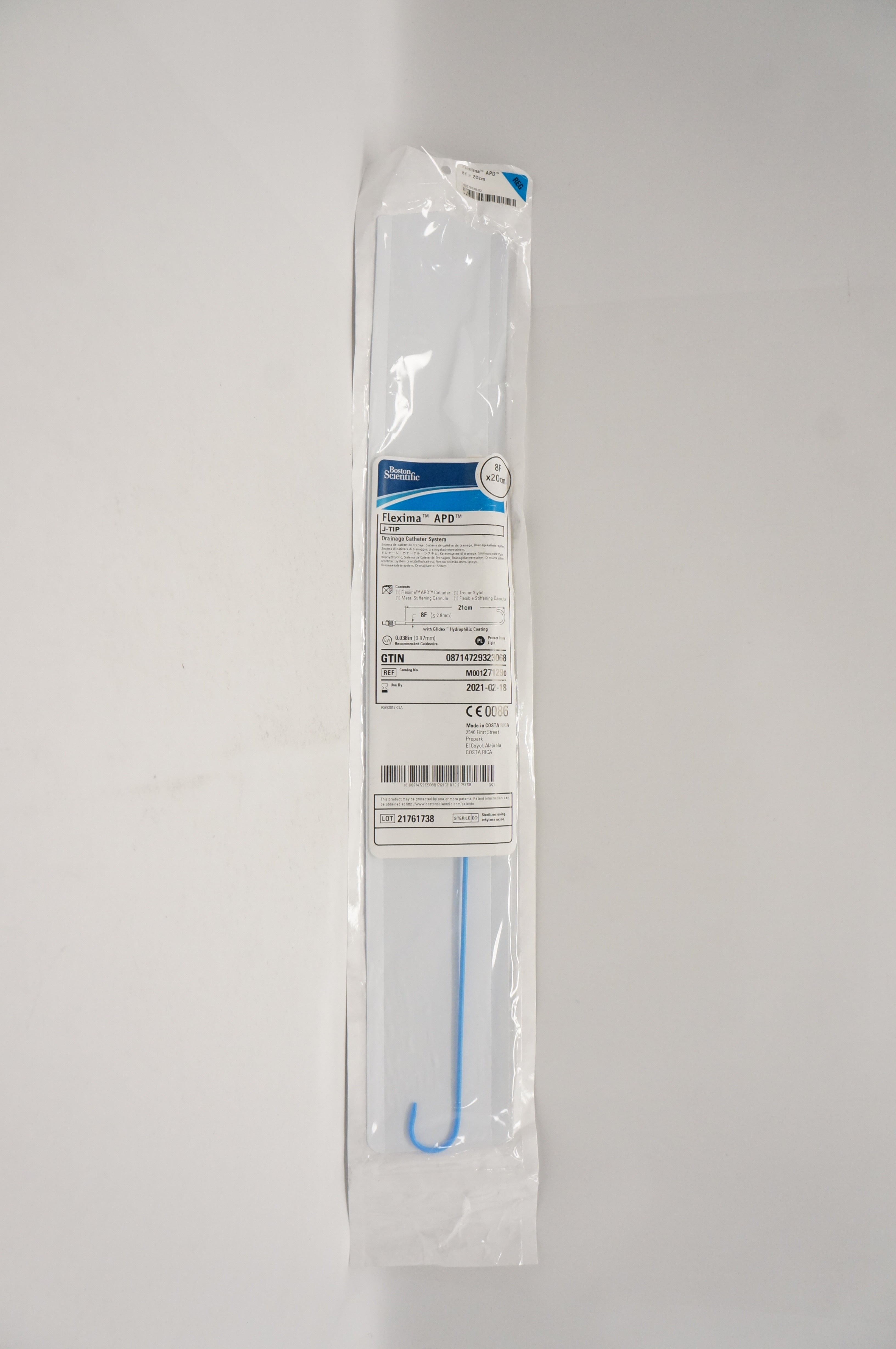 Boston Scientific M001271290 Flexima APD Drainage Cath. System 8F x 20cm (x)