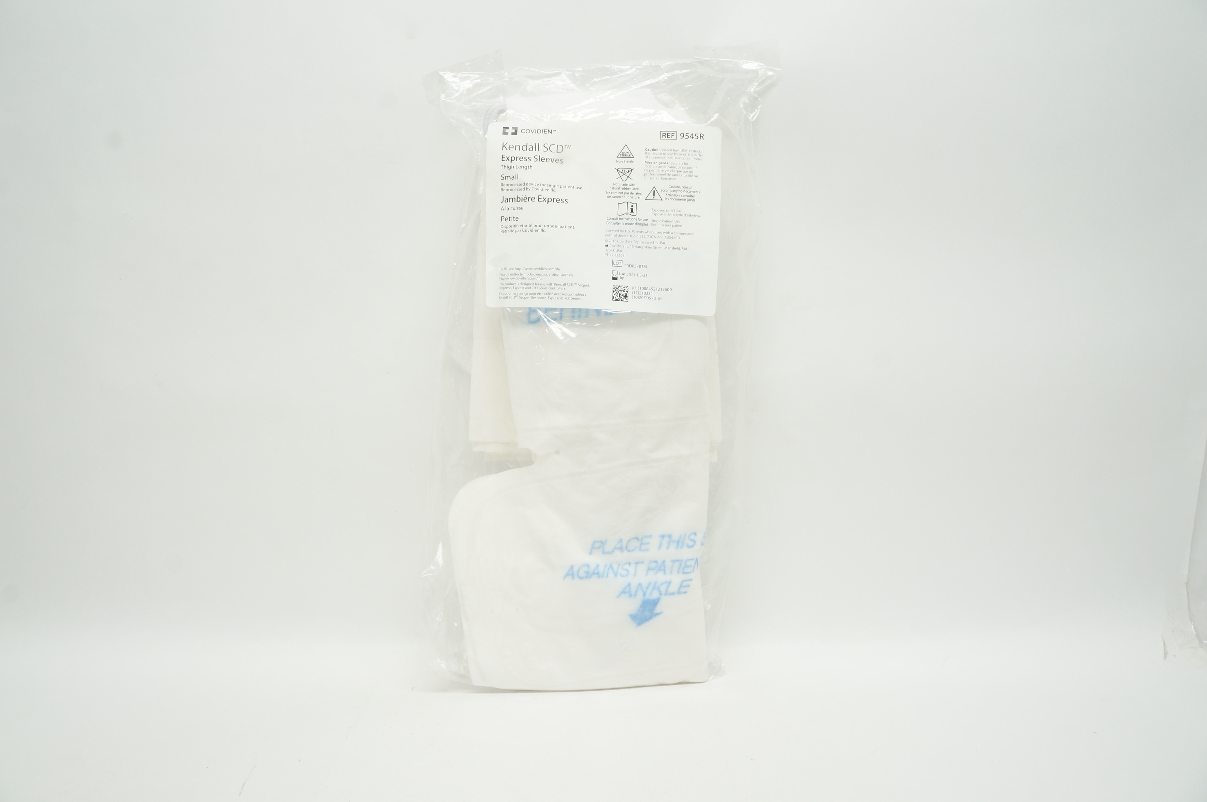 Covidien 9545R Kendall SCD Express Sleeves, Thigh Length, Small (x)