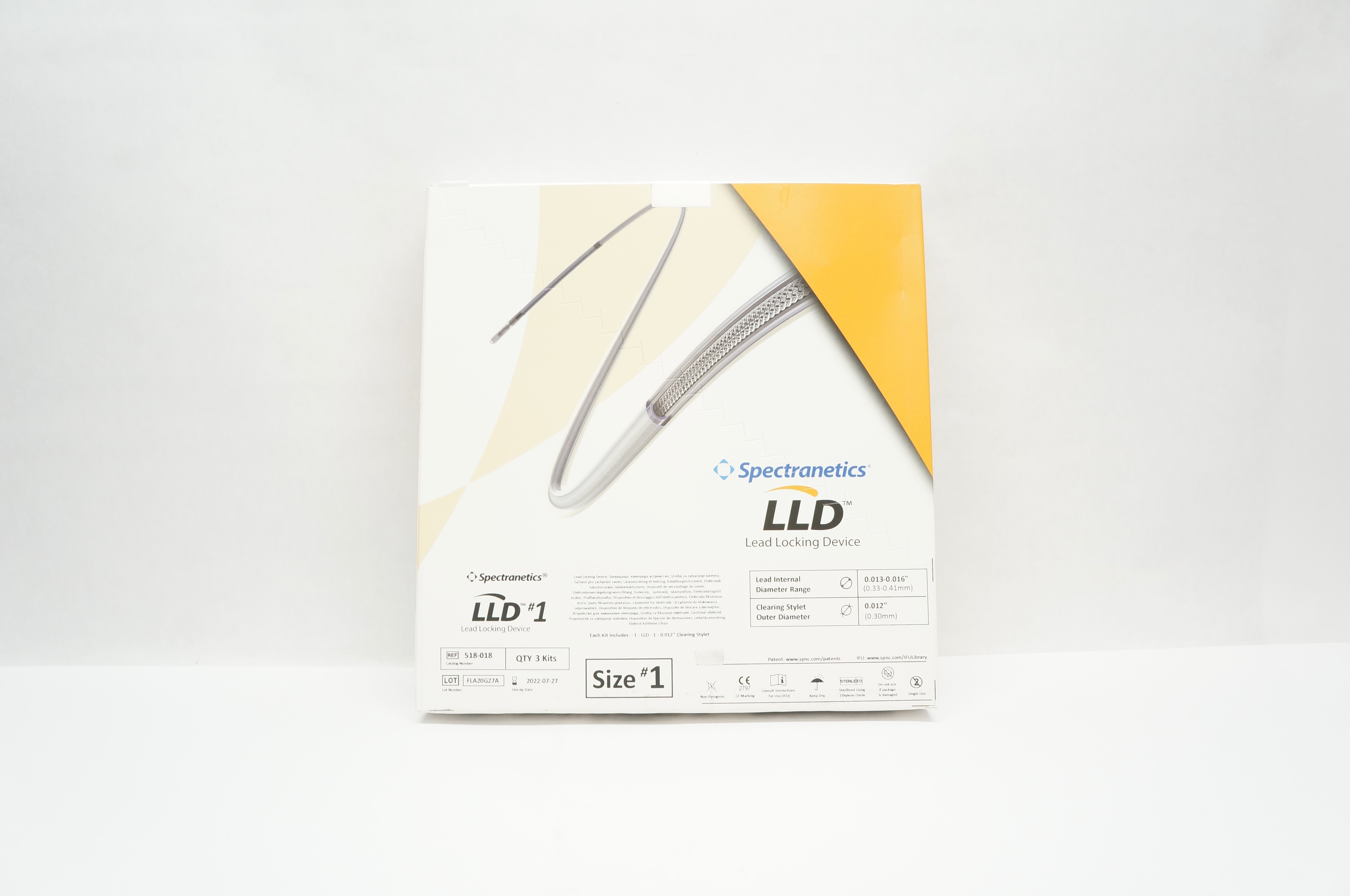 Spectranetics 518-018 Lead Locking Device Size 1 - Box of 3 (x)