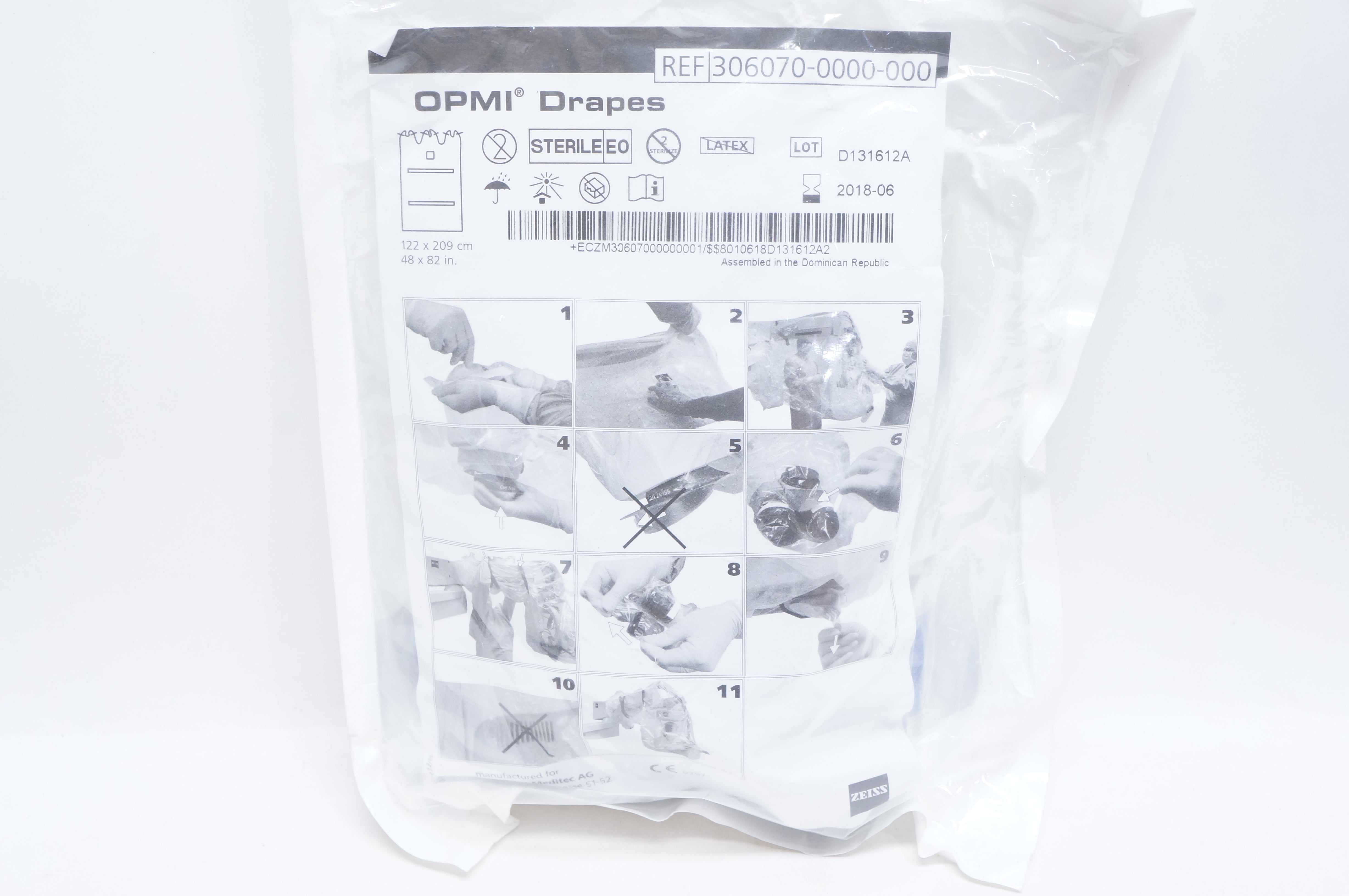 ZEISS 306070-0000-000 OPMI Drapes 48 x 82inch (x)