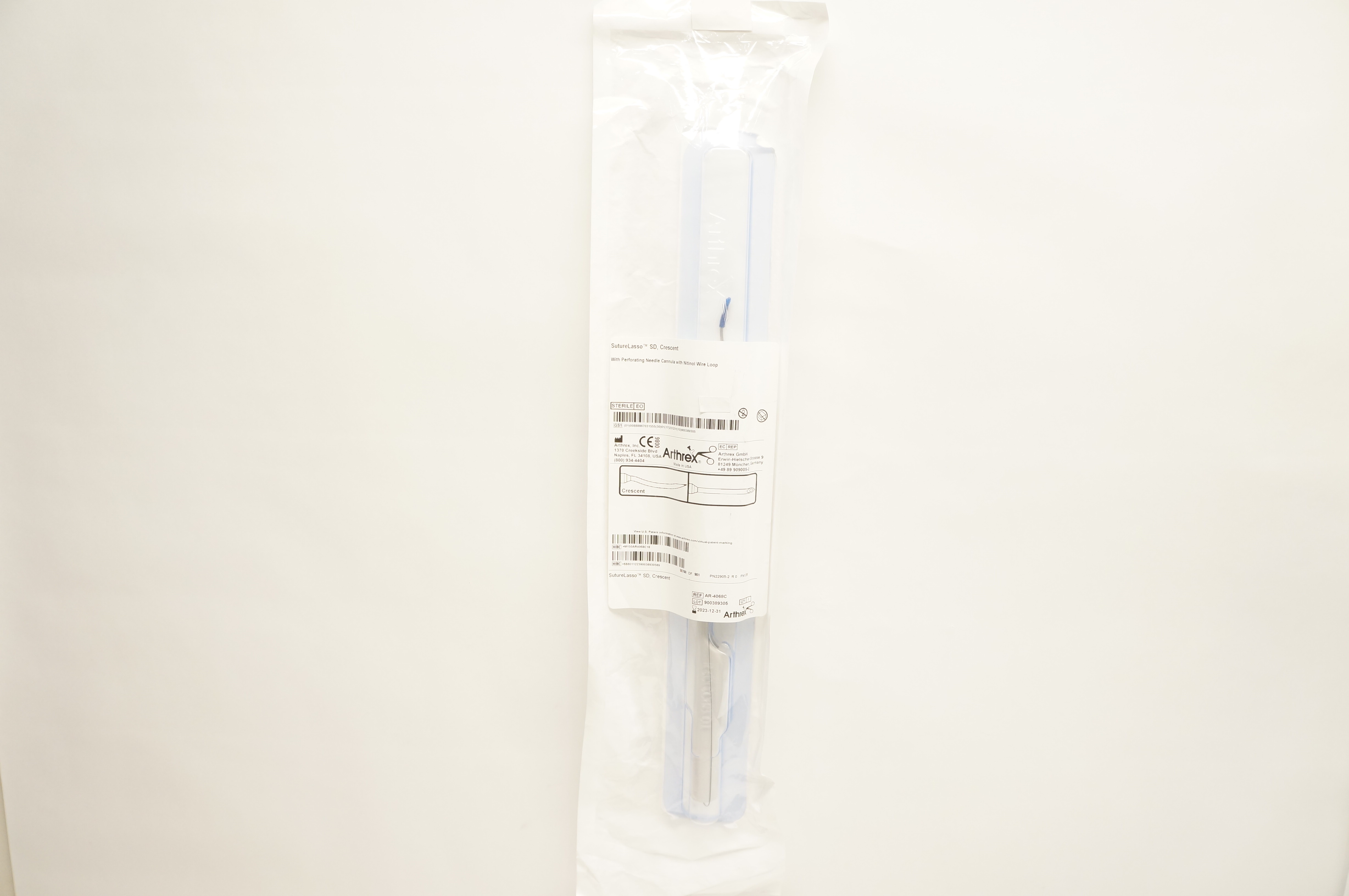 Arthrex AR-4068C SutureLasso SD, Crescent