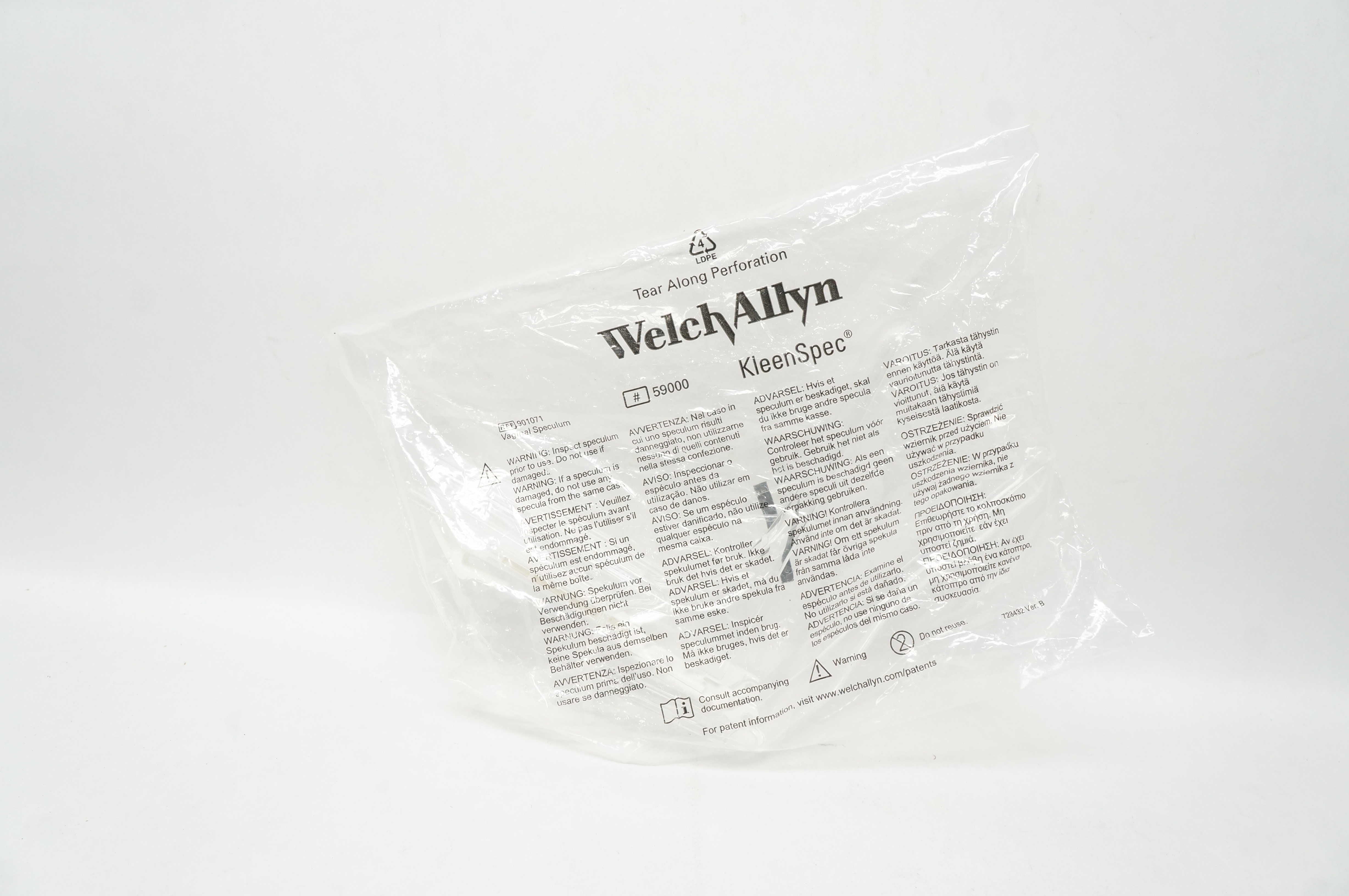 Welch Allyn 901071 KleenSpec Vaginal Speculum, Large