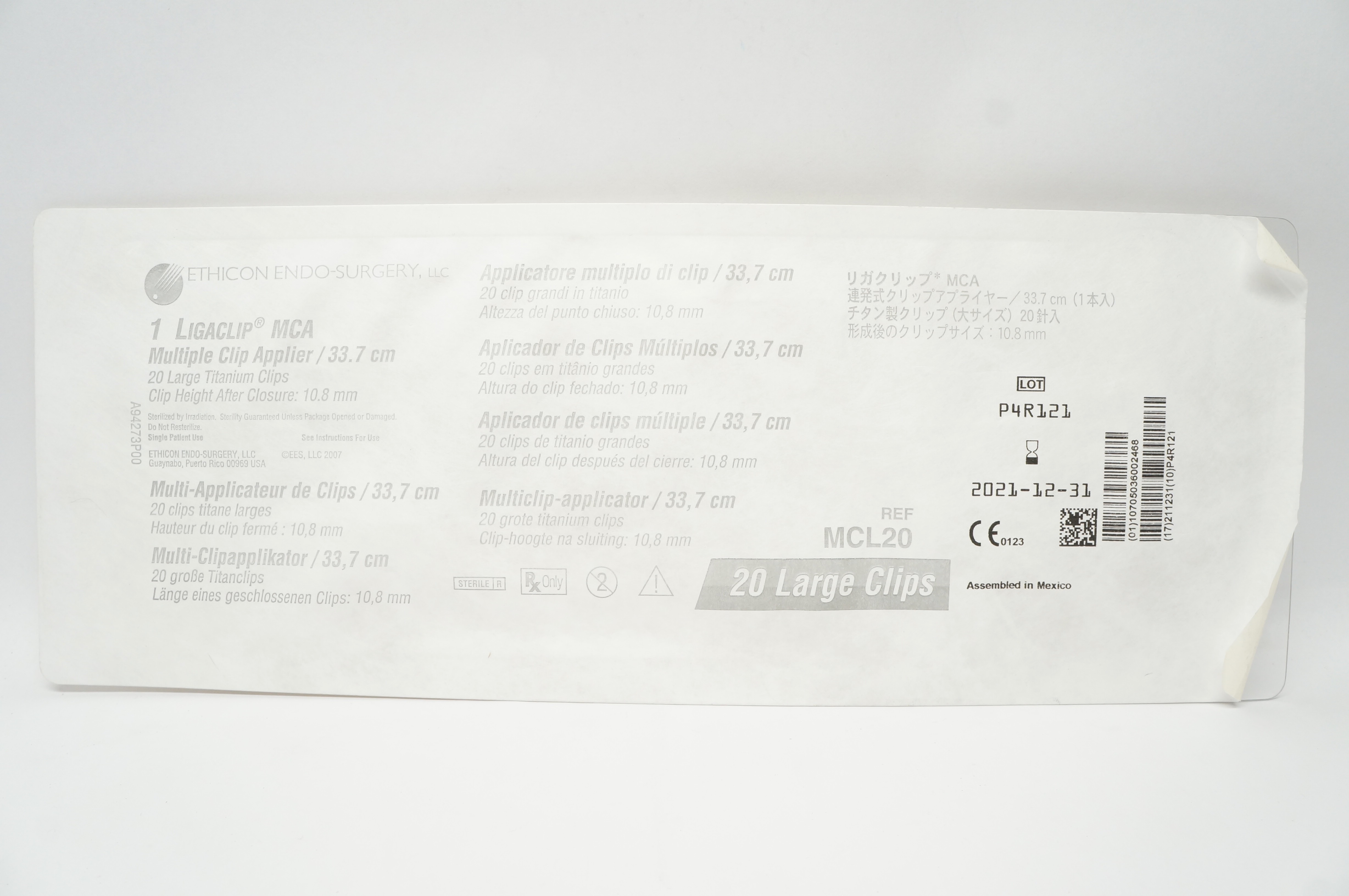 Ethicon MCL20 Ligaclip MCA Multiple Clip Applier 20 Large (x)