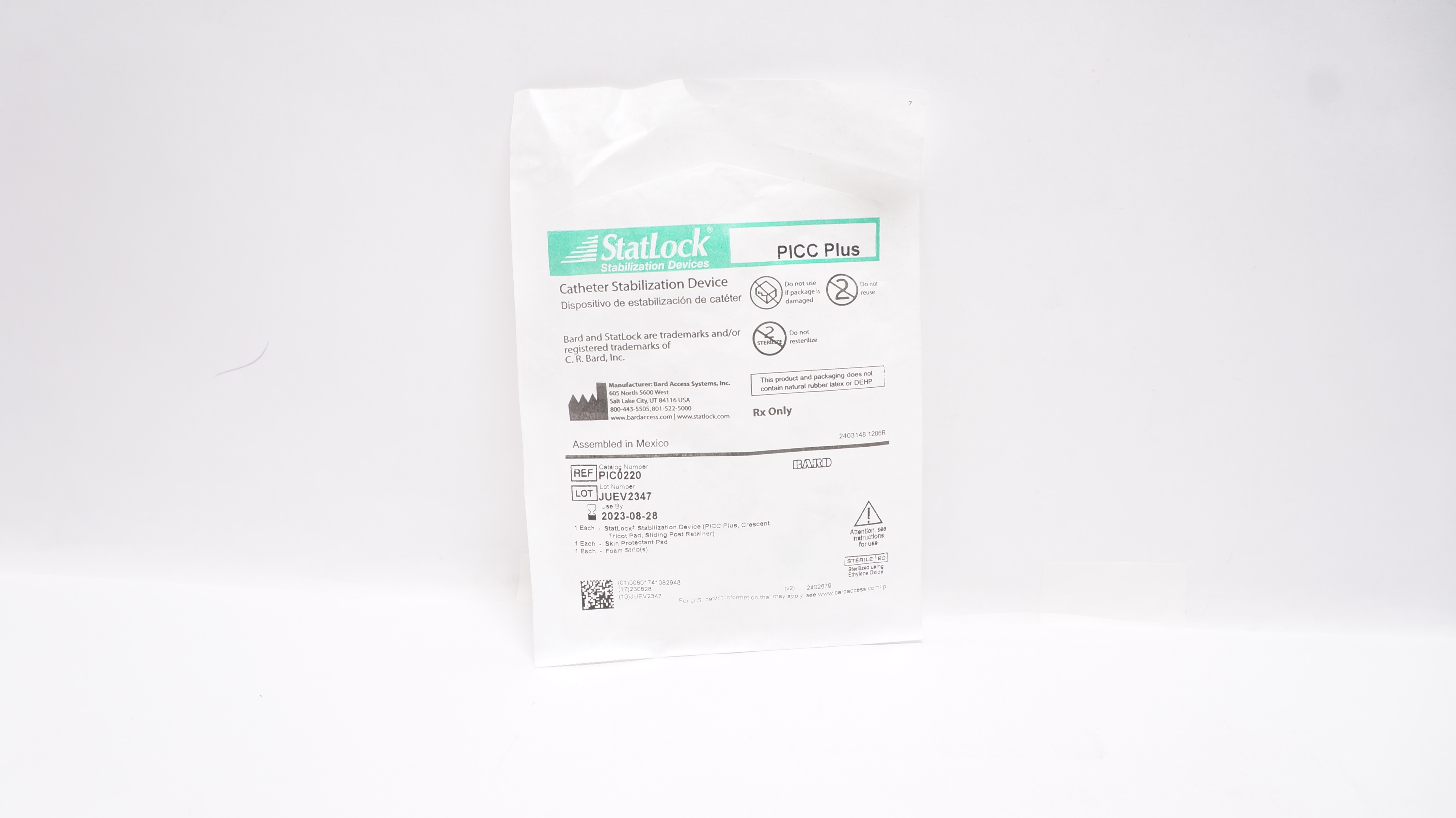 Bard PIC0220 StatLock Cath. Stabilization Device PICC Plus (x)