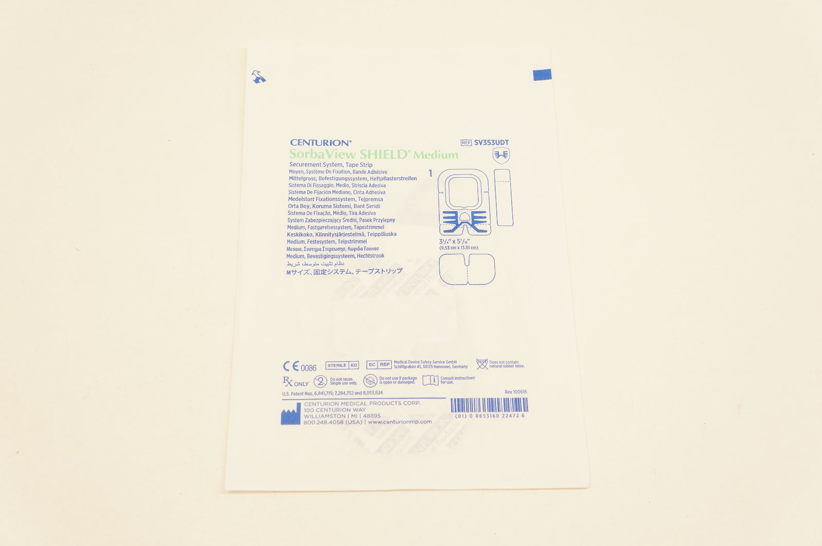 Centurion SV353UDT Sorba View Shield Medium , 3-1/4inch x 5-7/16inch