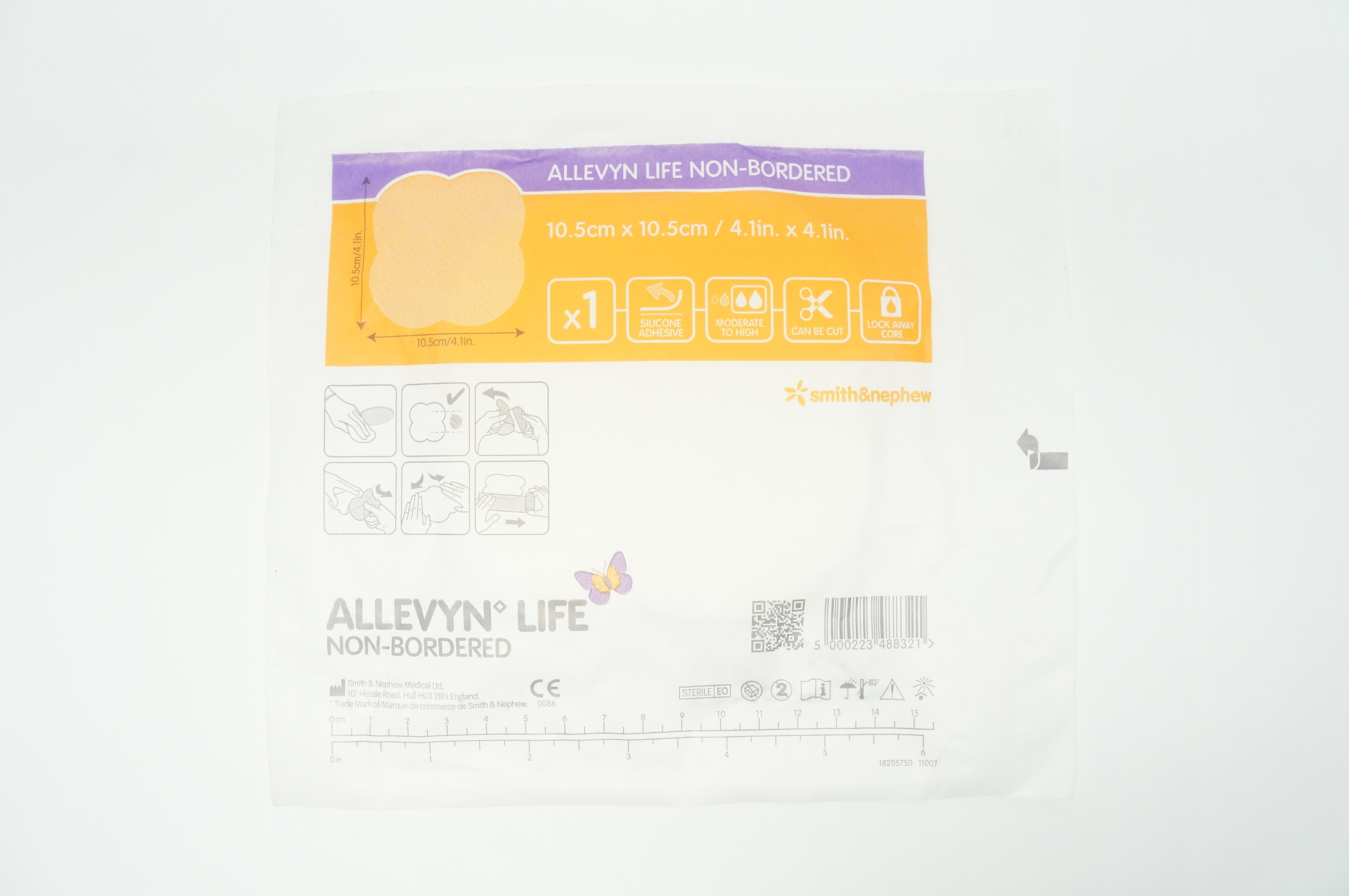 Smith&Nephew 66801748 Allevyn Life Non-Bordered Foam Dressing 4.1 x 4.1inch (x)