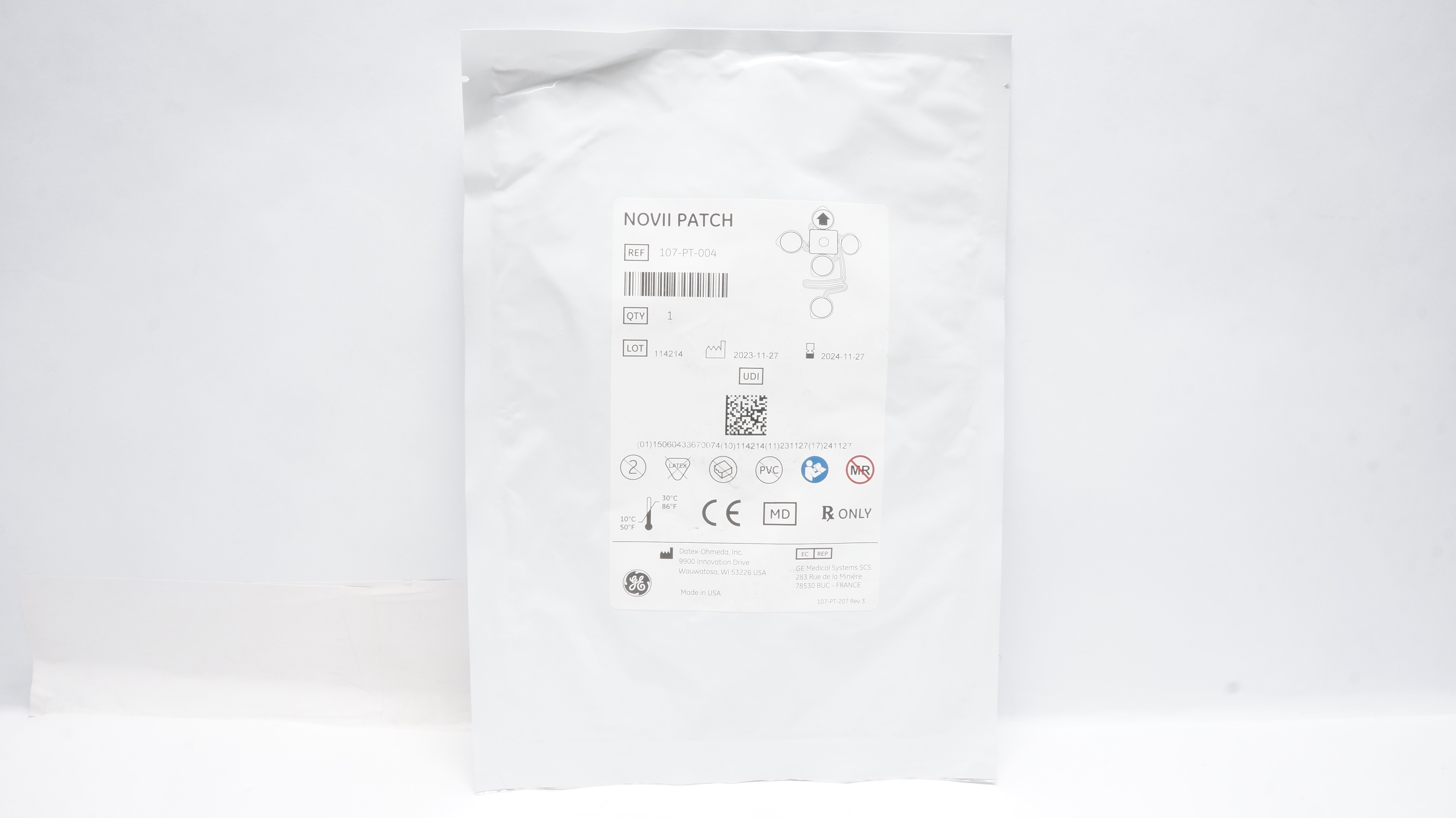 GE 107-PT-004 NovII Patches (x)
