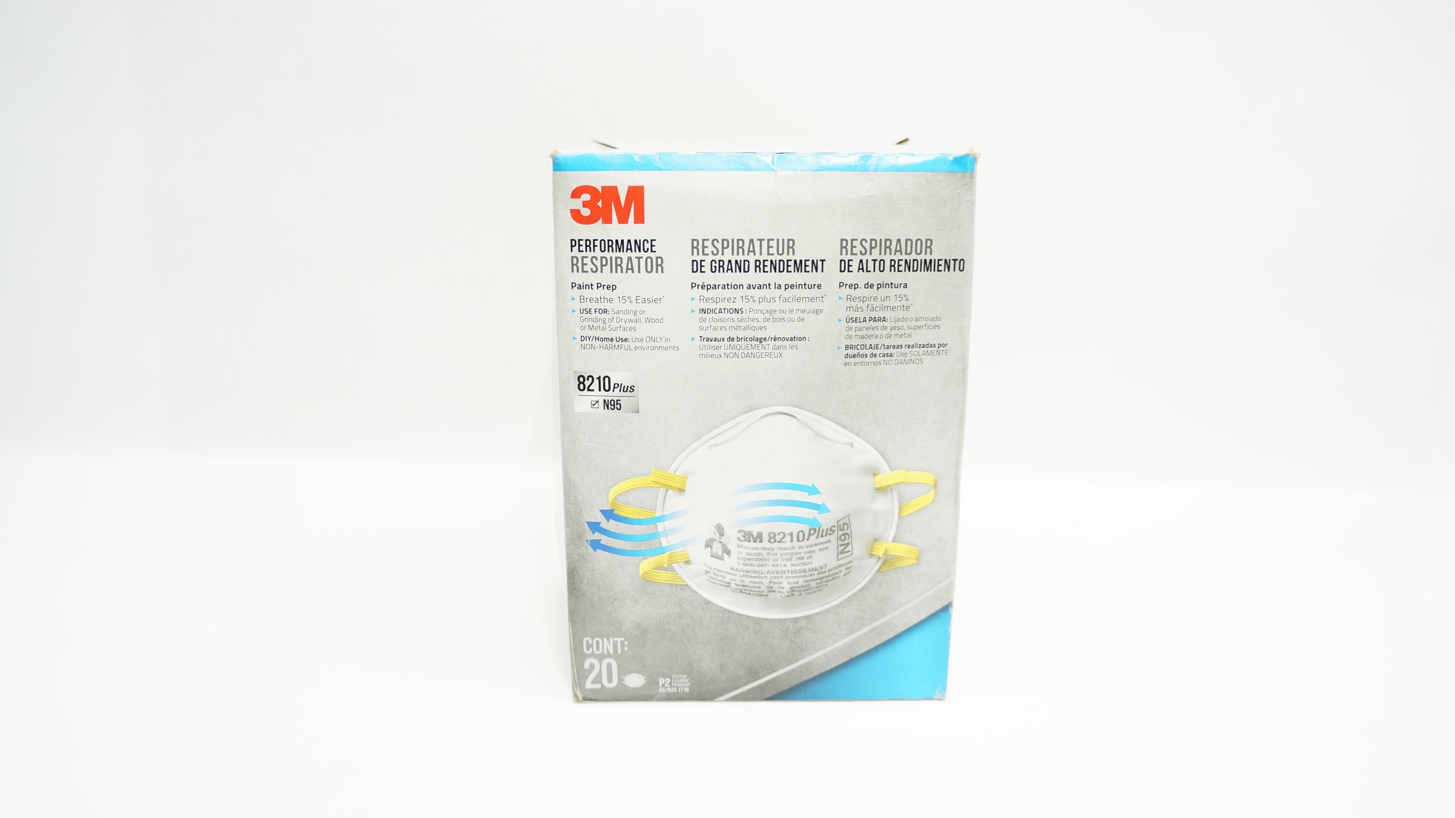 3M 8210 Plus Performance Respirator N95 - Box of 20