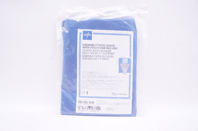 Medline DYNJP6004 Underbuttocks Drape With Pouch And Backing 44.5 x 40 inch