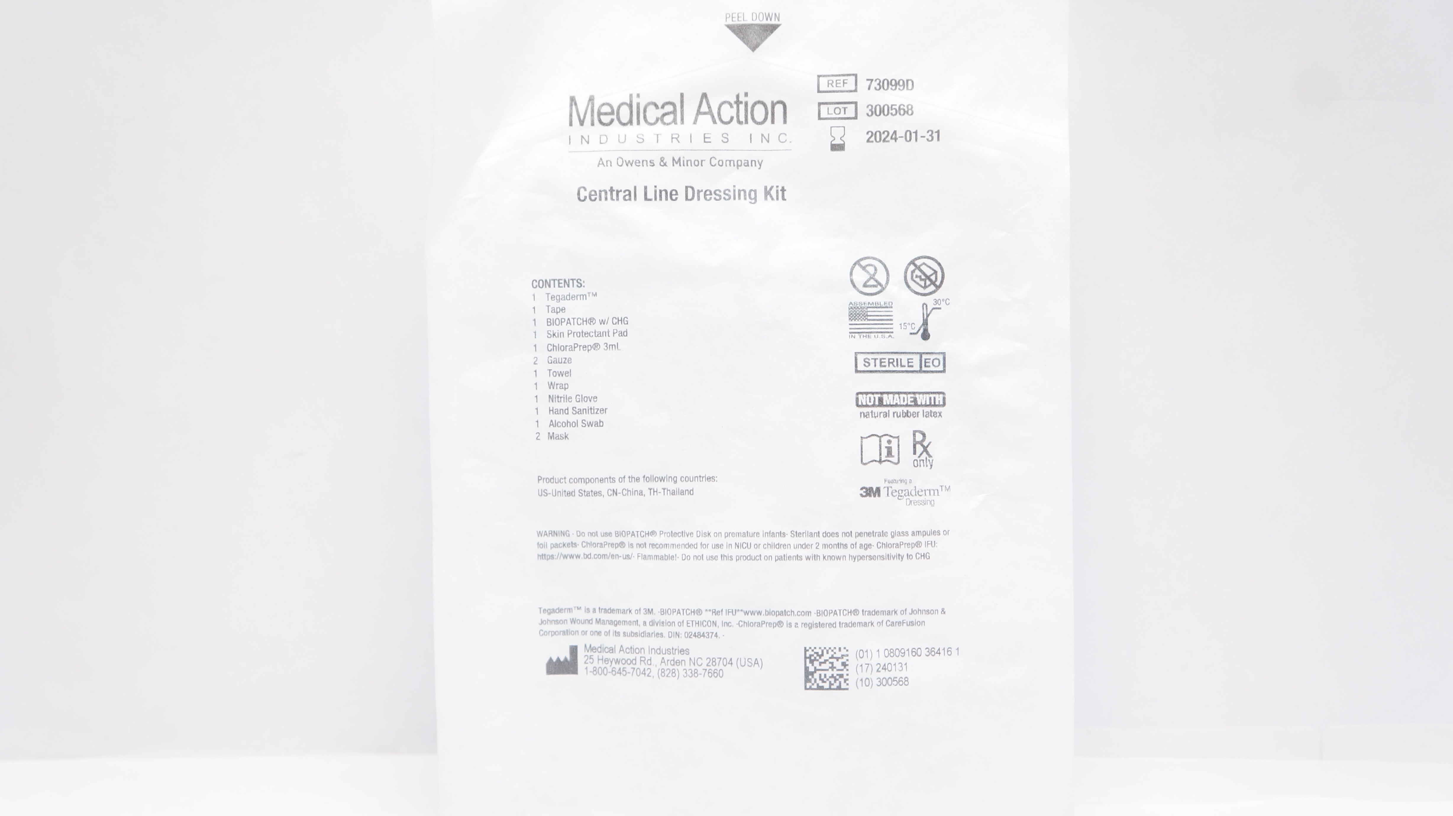 Medical Action 73099D Central Line Dressing Kit