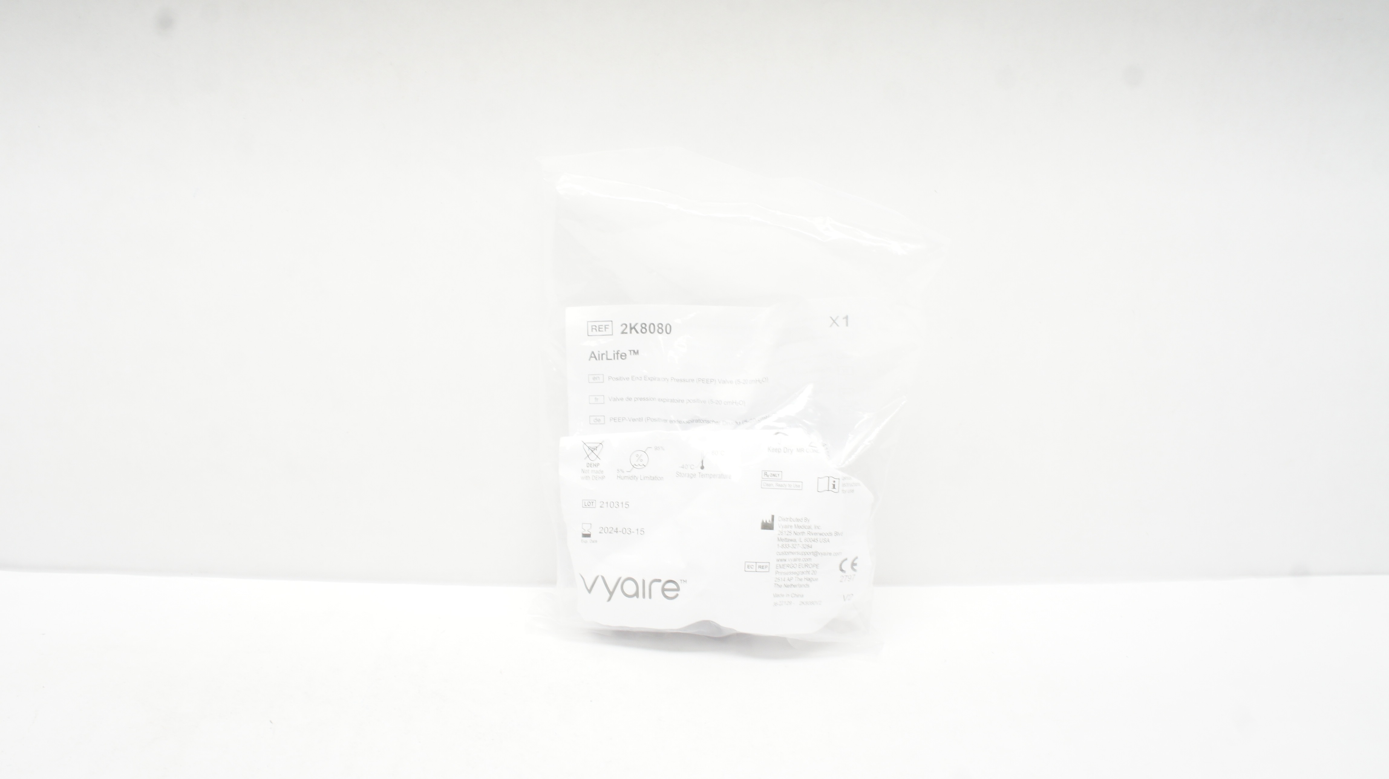 Vyaire 2K8080 AirLife Positive End Expiratory Pressure Valve 5-20cm H2O
