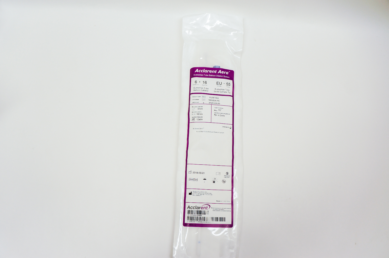 Acclarent EU061655 Aera Eustachian Tube Balloon Dilation System 6mm x 16mm
