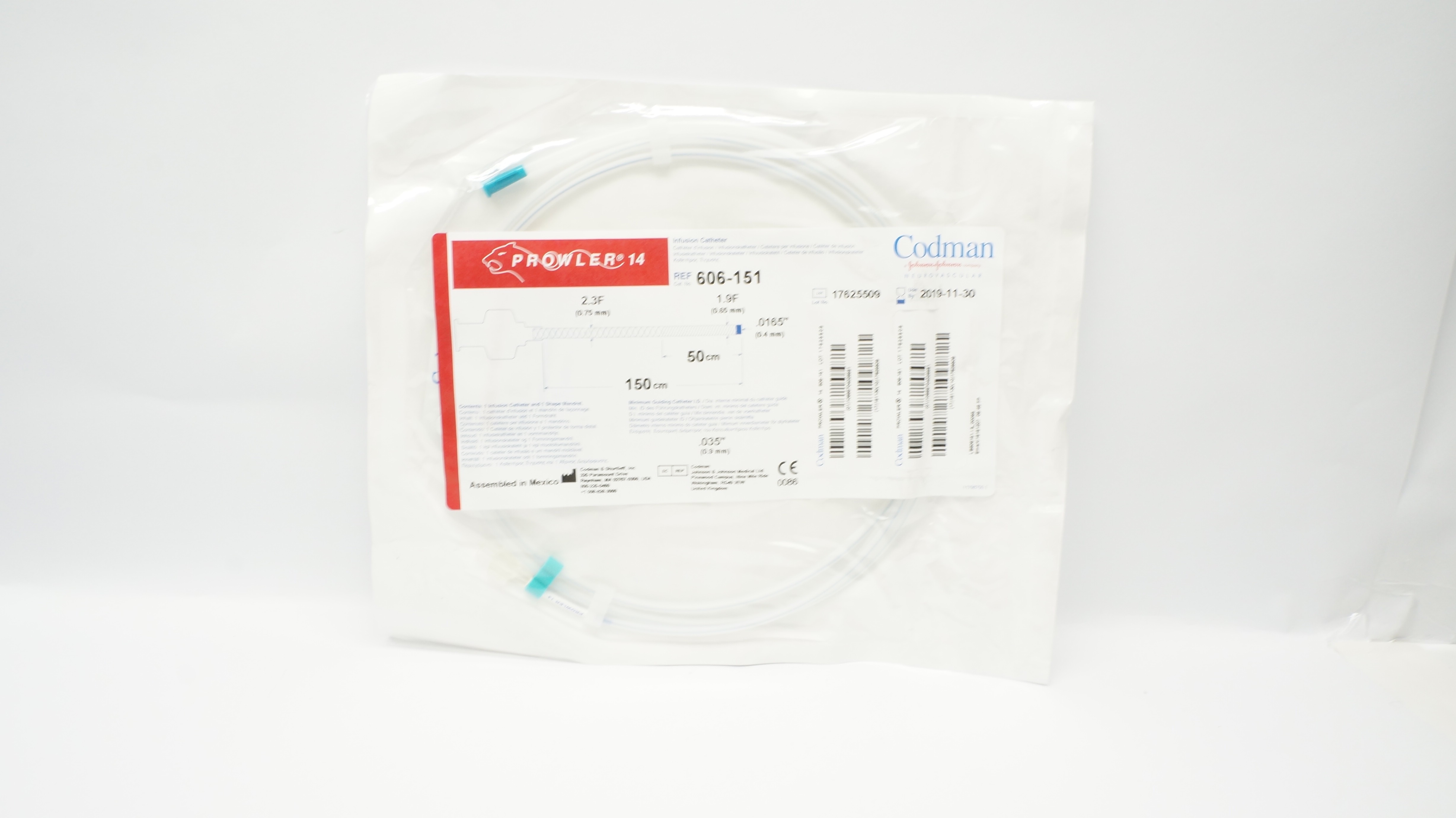 Codman 606-151 Prowler 14 Infusion Cath. 2.3F x 150cm (x)