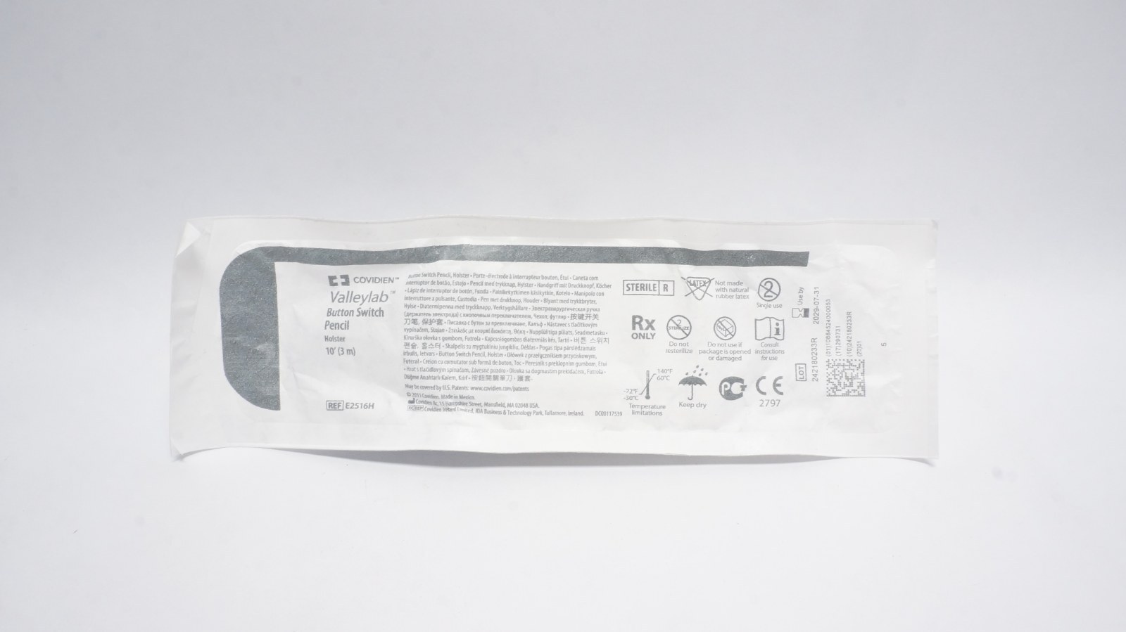 Covidien E2516H Valleylab Button Switch Pencil 10' Surgical
