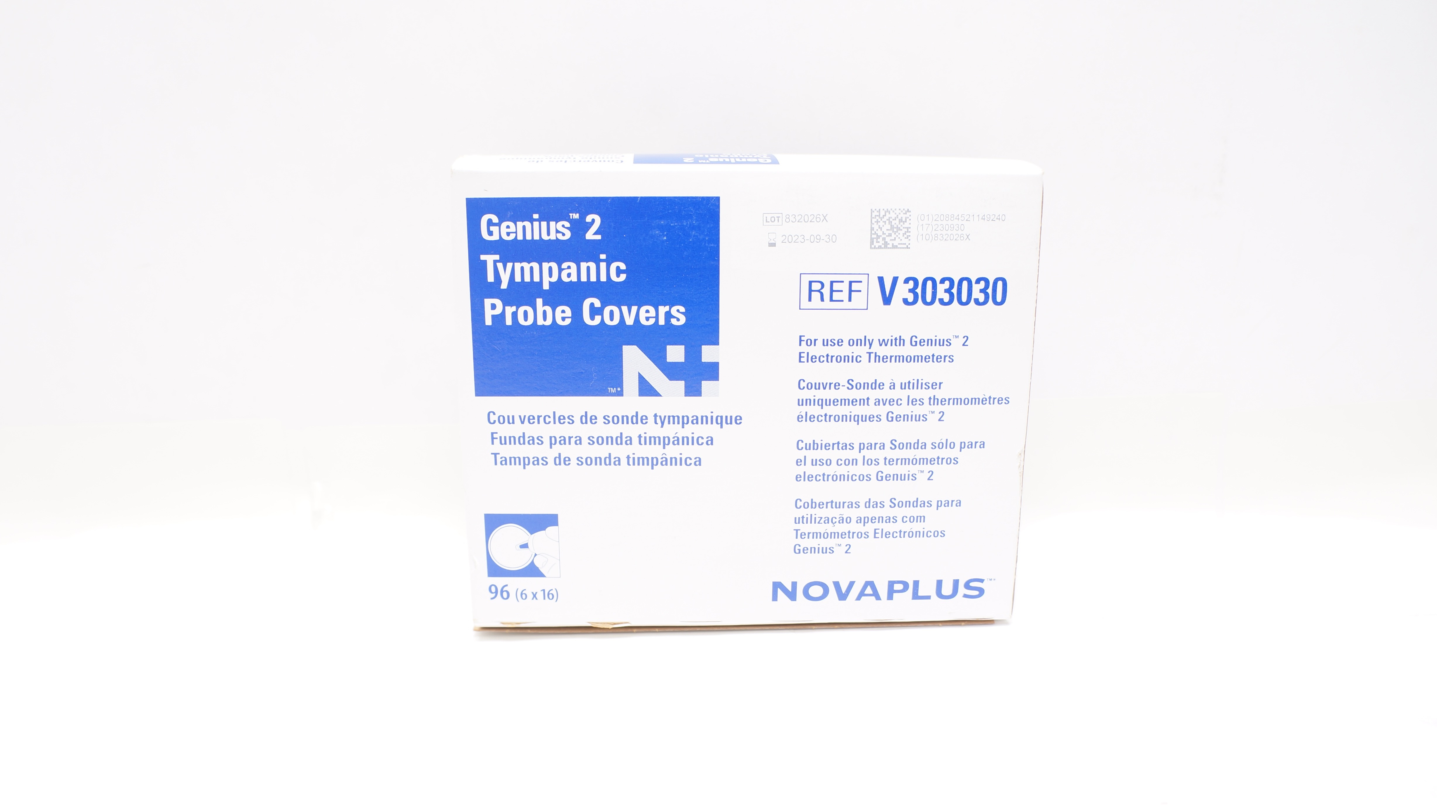 Covidien V303030 Novaplus Genius 2 Tympanic Probe Covers (x) - Box of 96