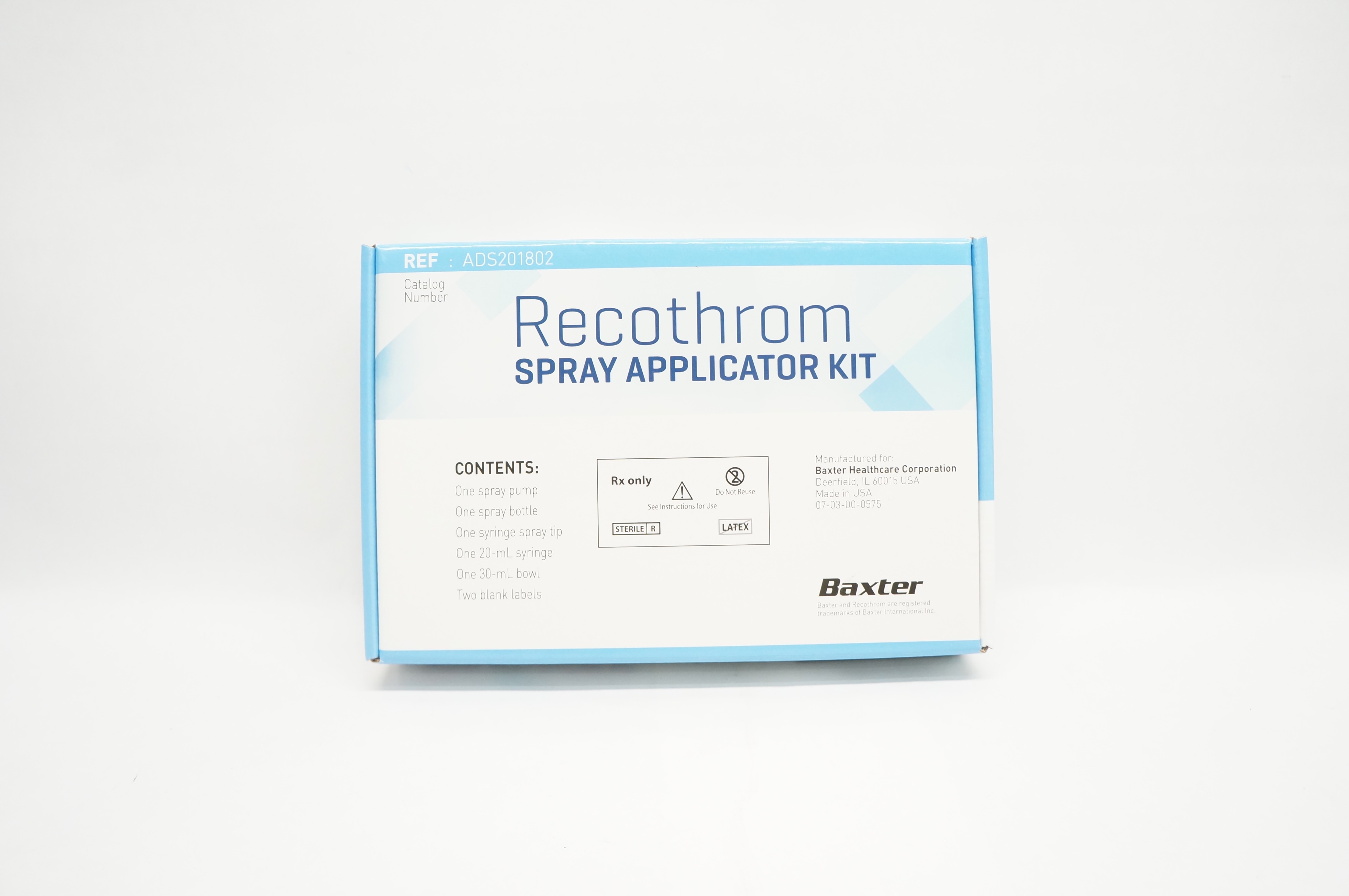 Baxter ADS201802 Recothrom Spray Applicator Kit