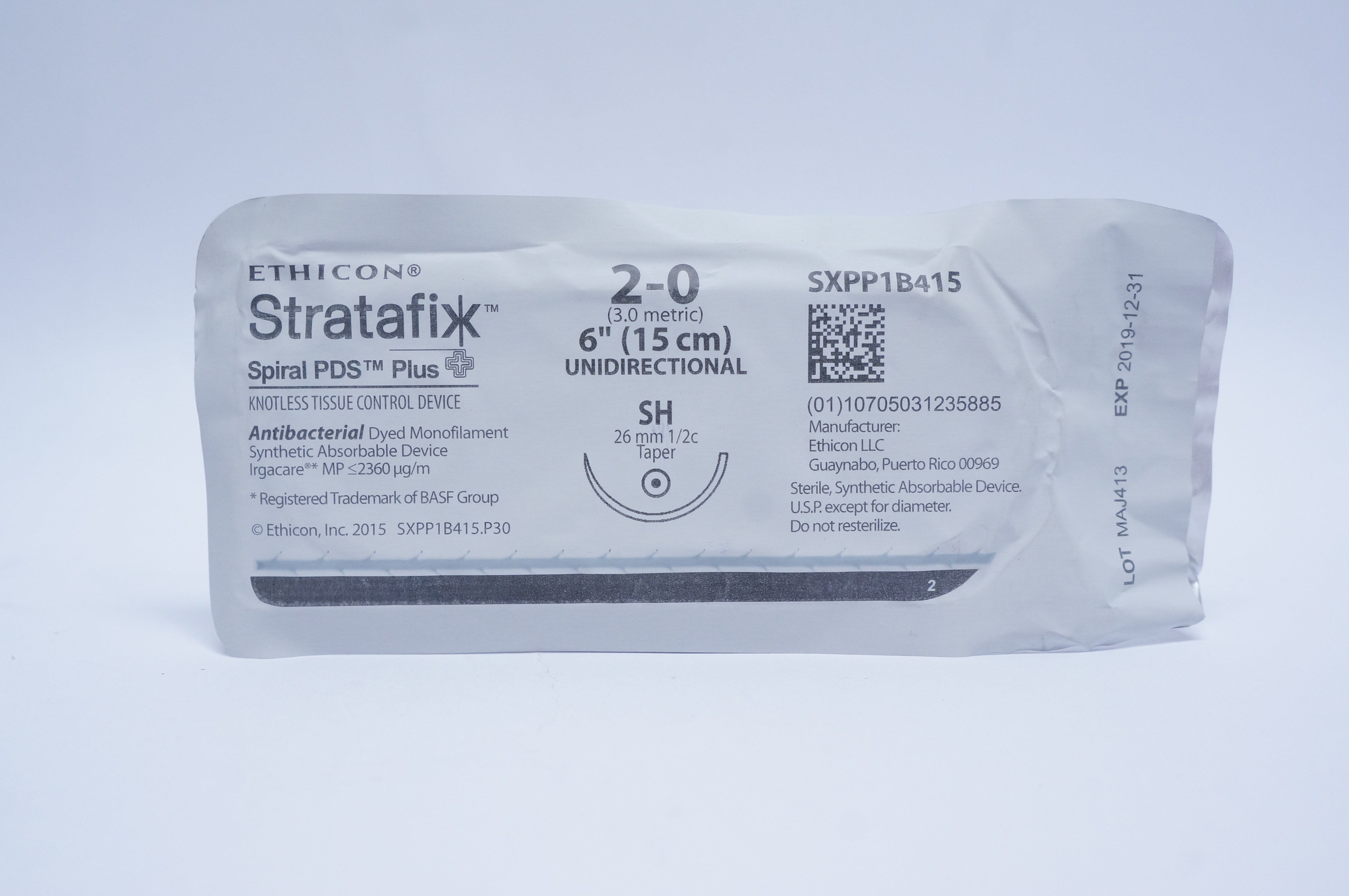 Ethicon SXPP1B415 2-0 Stratafix, SH, 26mm 1/2c Taper, 6inch (x)