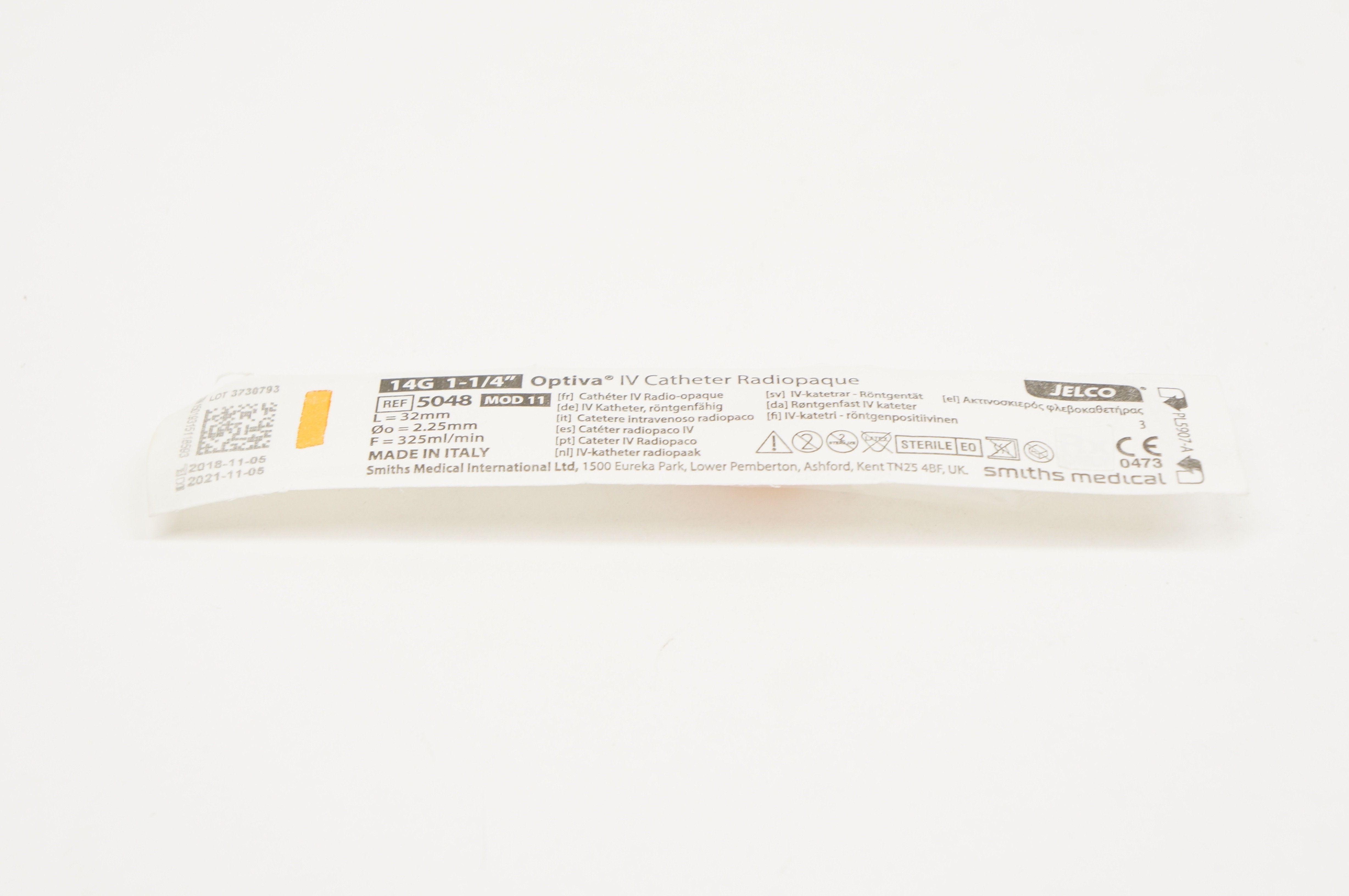Smiths Medical 5048 Optiva IV Cath. Radiopaque 14G x 1-1/4inch (x)