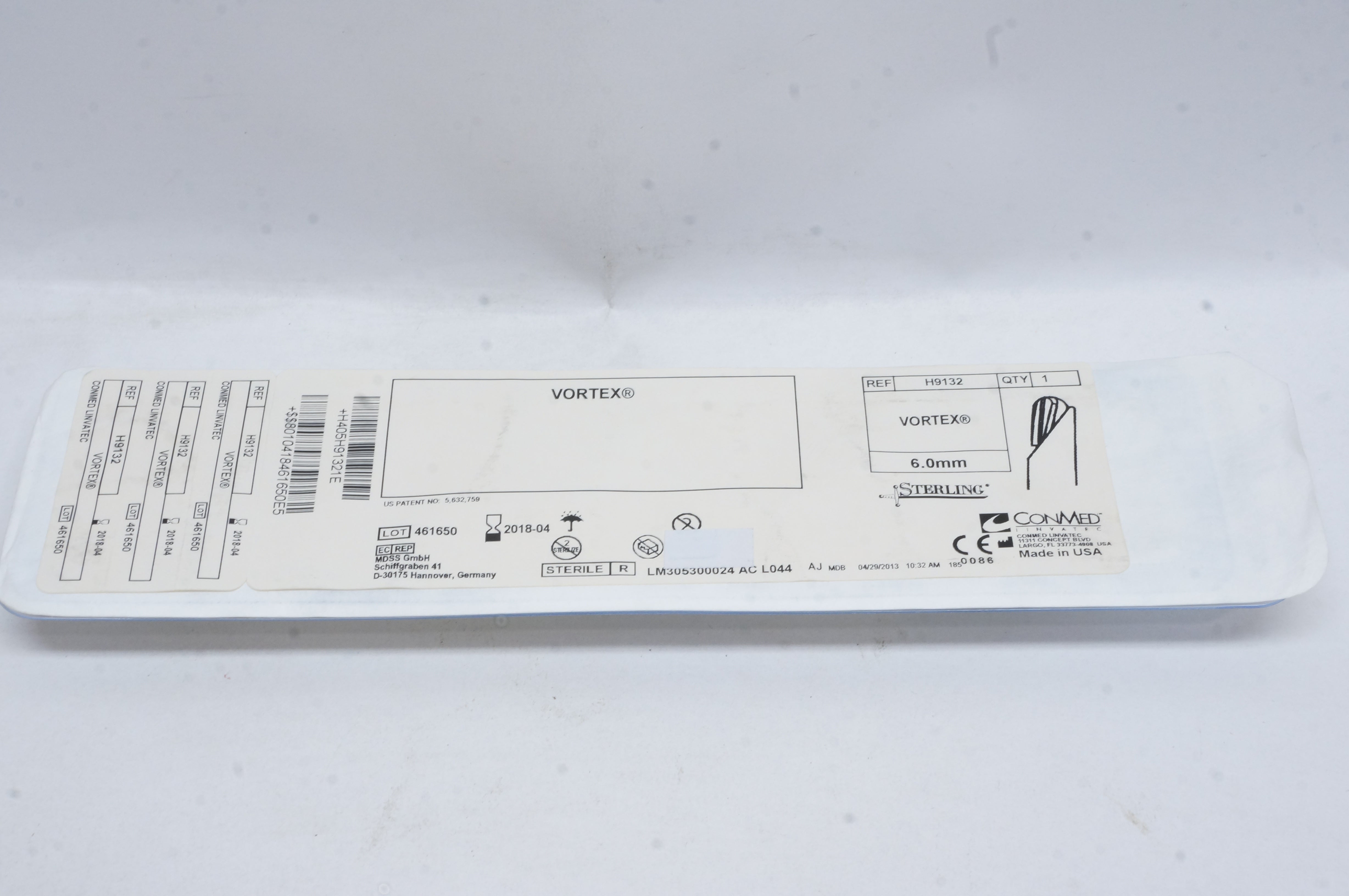 ConMed H9132 Vortex 6.0mm (x)