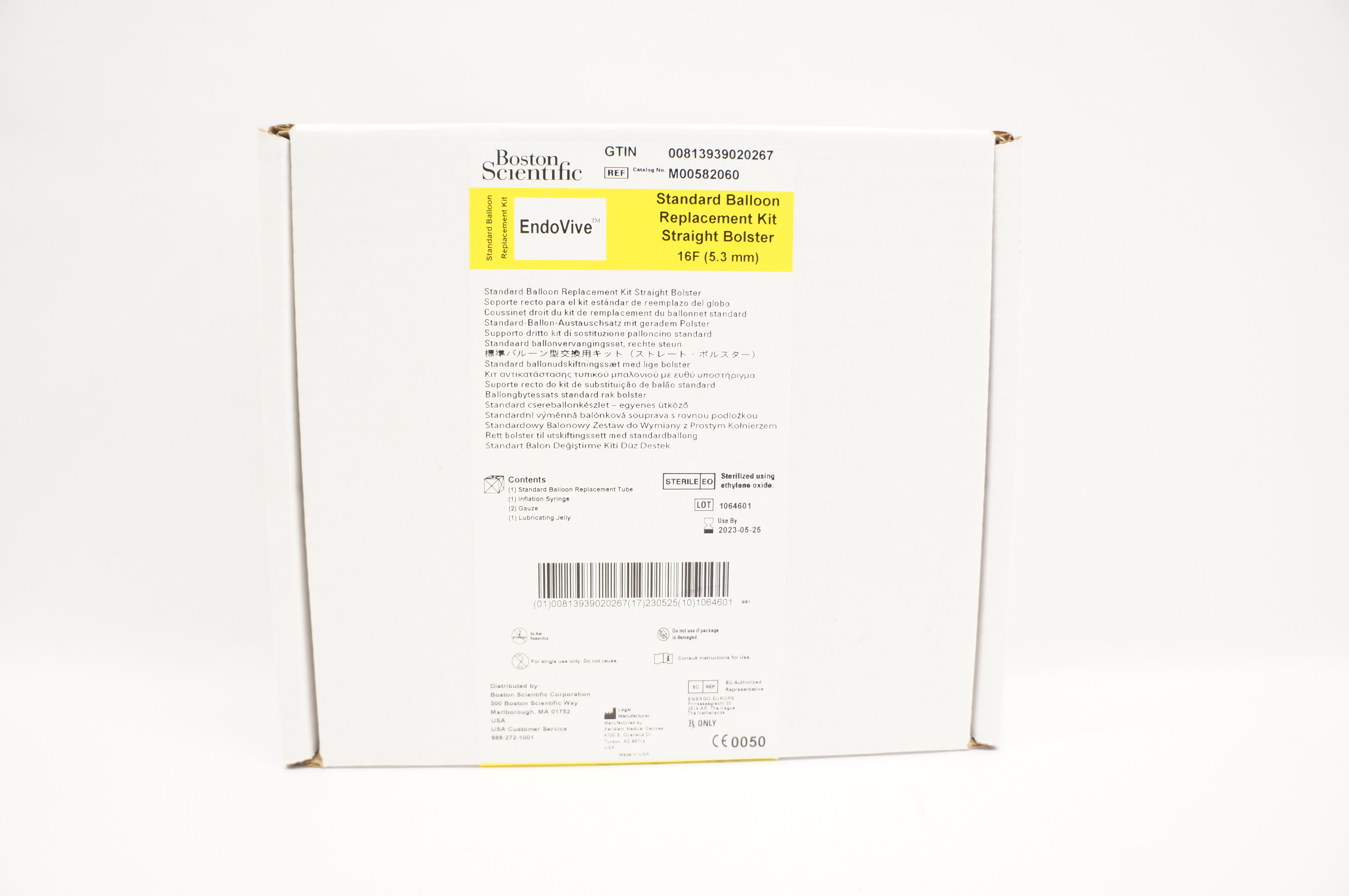 Boston Scientific M00582060 EndoVive Standard Balloon Replacement Kit 16F