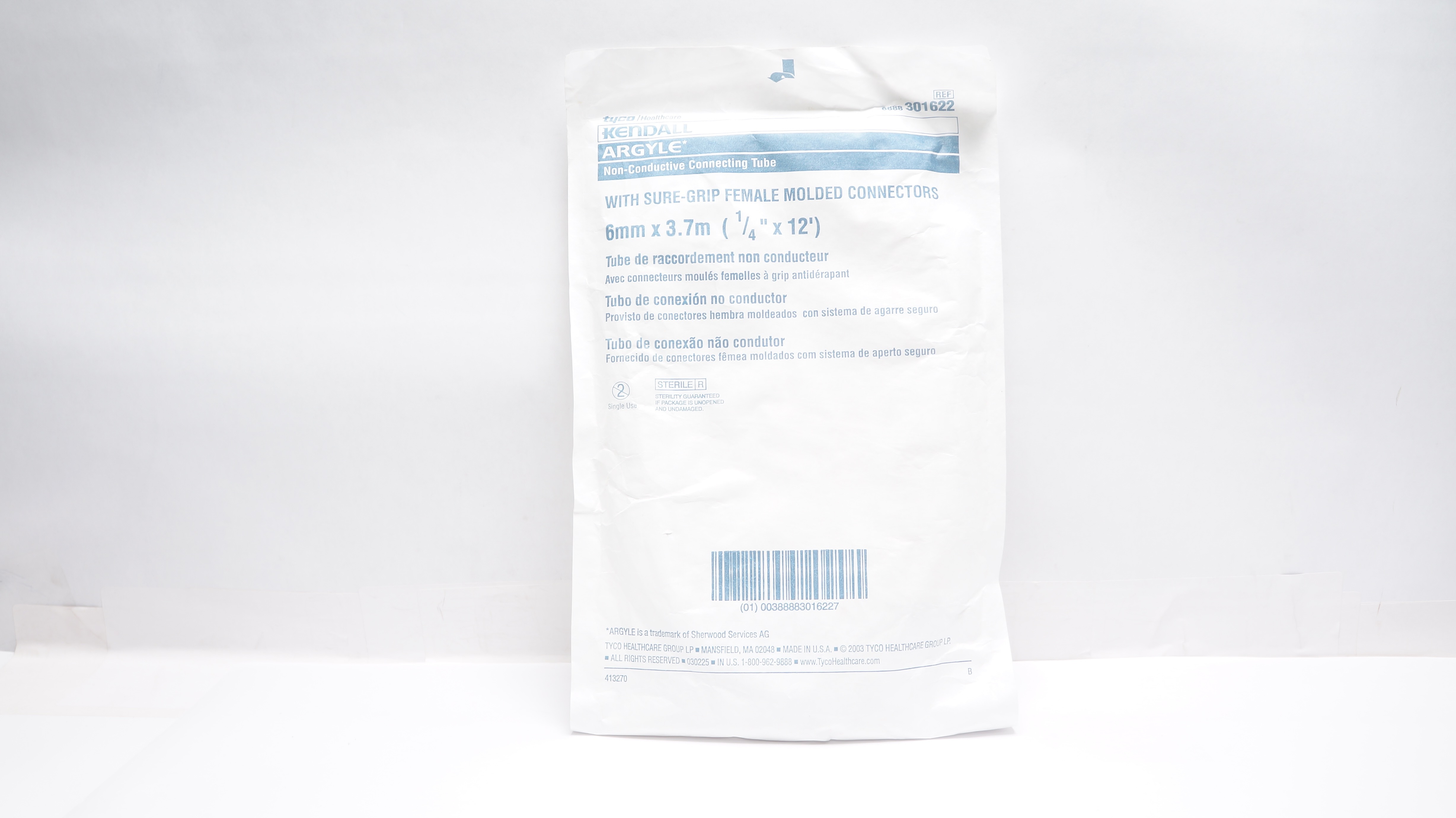 Tyco 301622 Kendall Argyle Non-Conductive Connecting Tube 1/4inch x 12ft