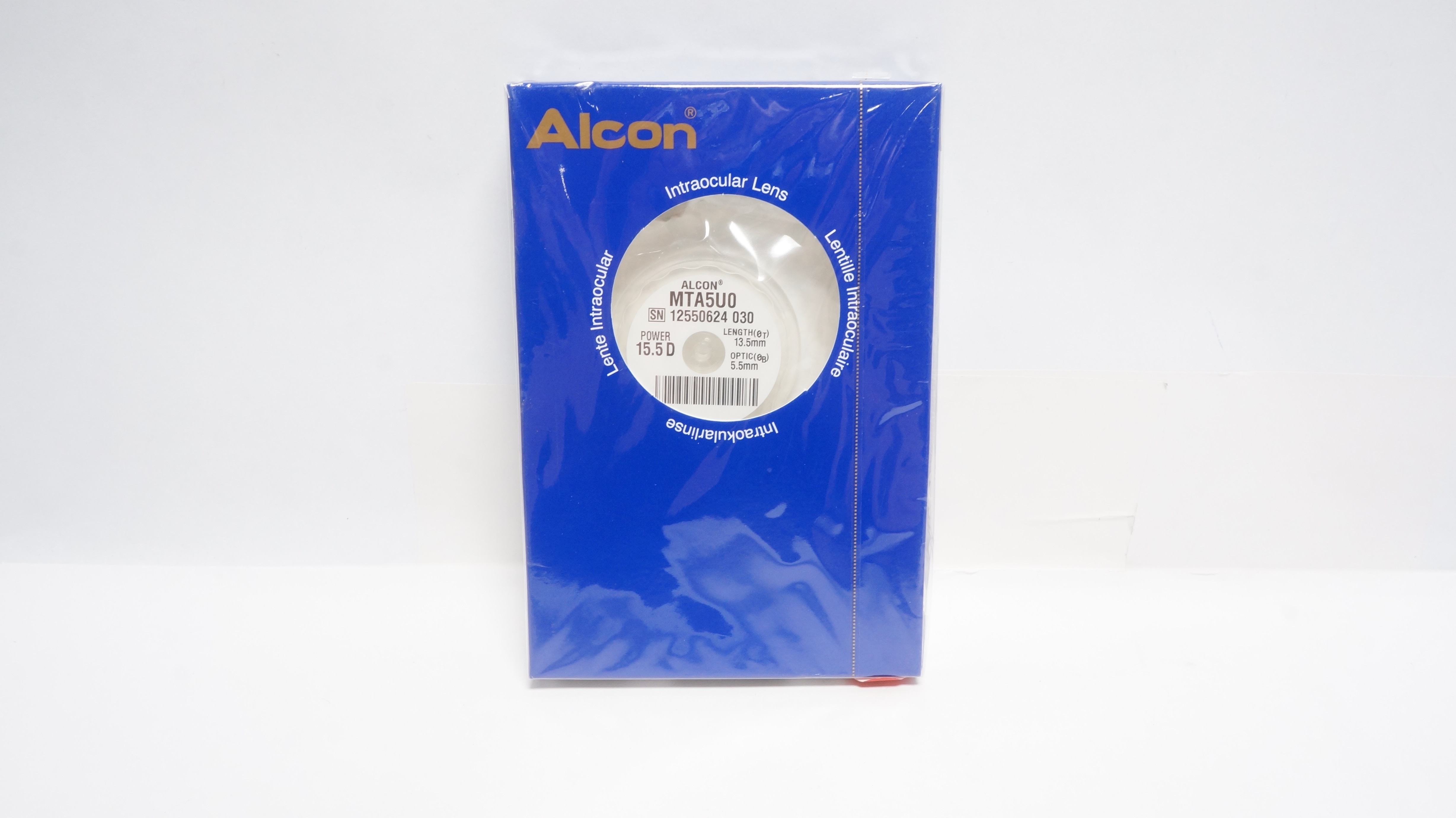 Alcon Laboratories MTA5U0  Intraocular Lens 15.5D x 13.5mm x 5.5mm (x)