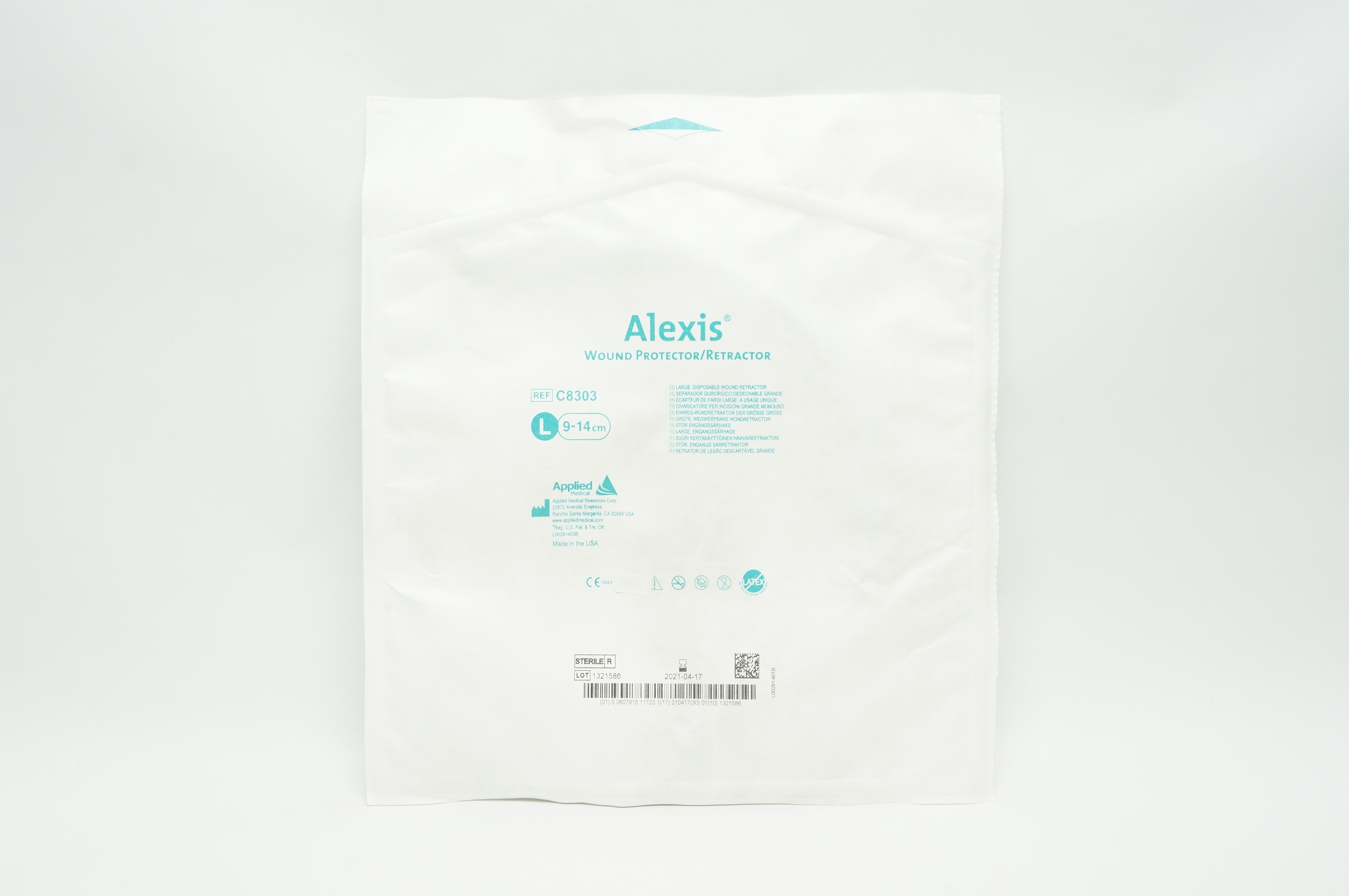 Applied Medical C8303 Alexis Wound Protector/Retractor, Large 9-14cm (x)