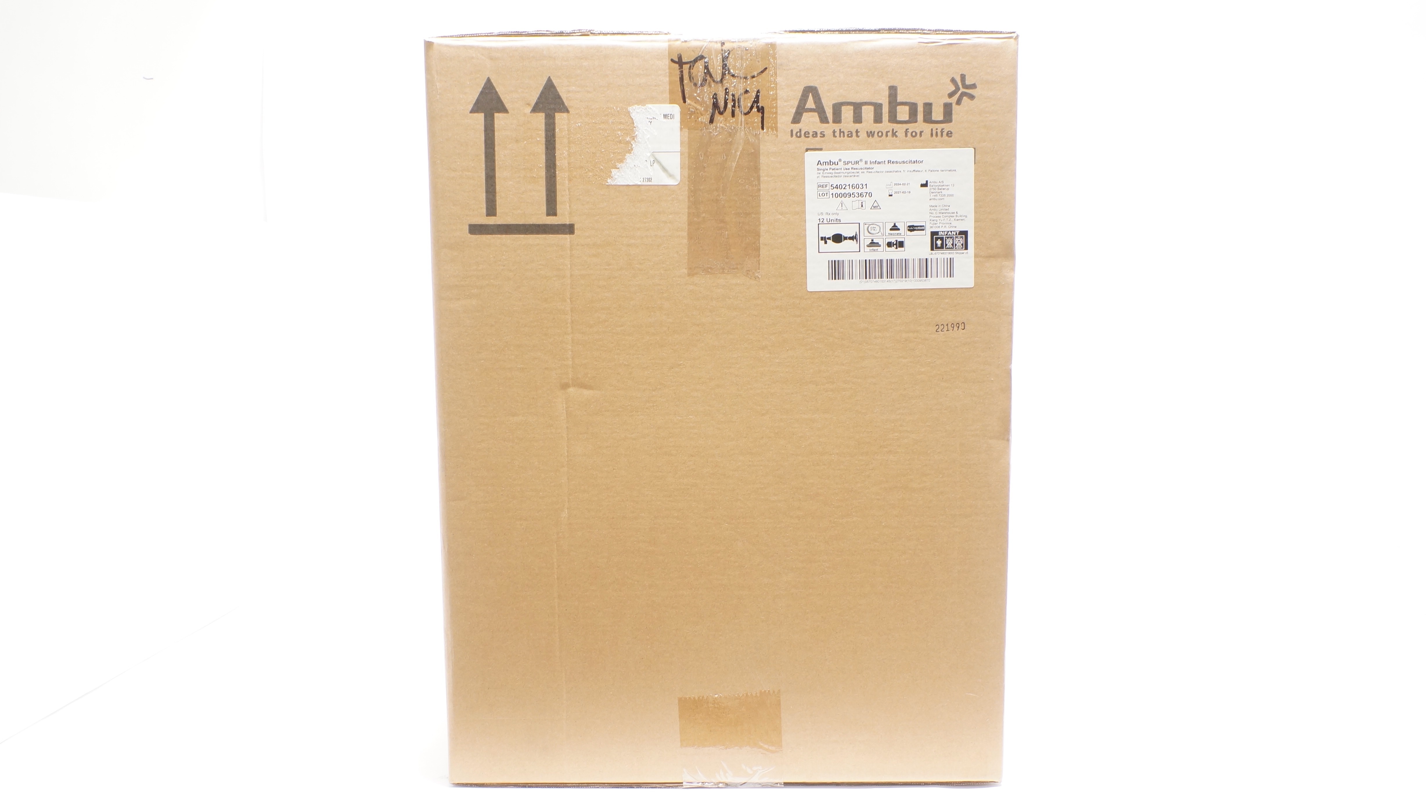 AMBU 540216031 SPUR II Infant Resuscitator 7ft. - Case of 12