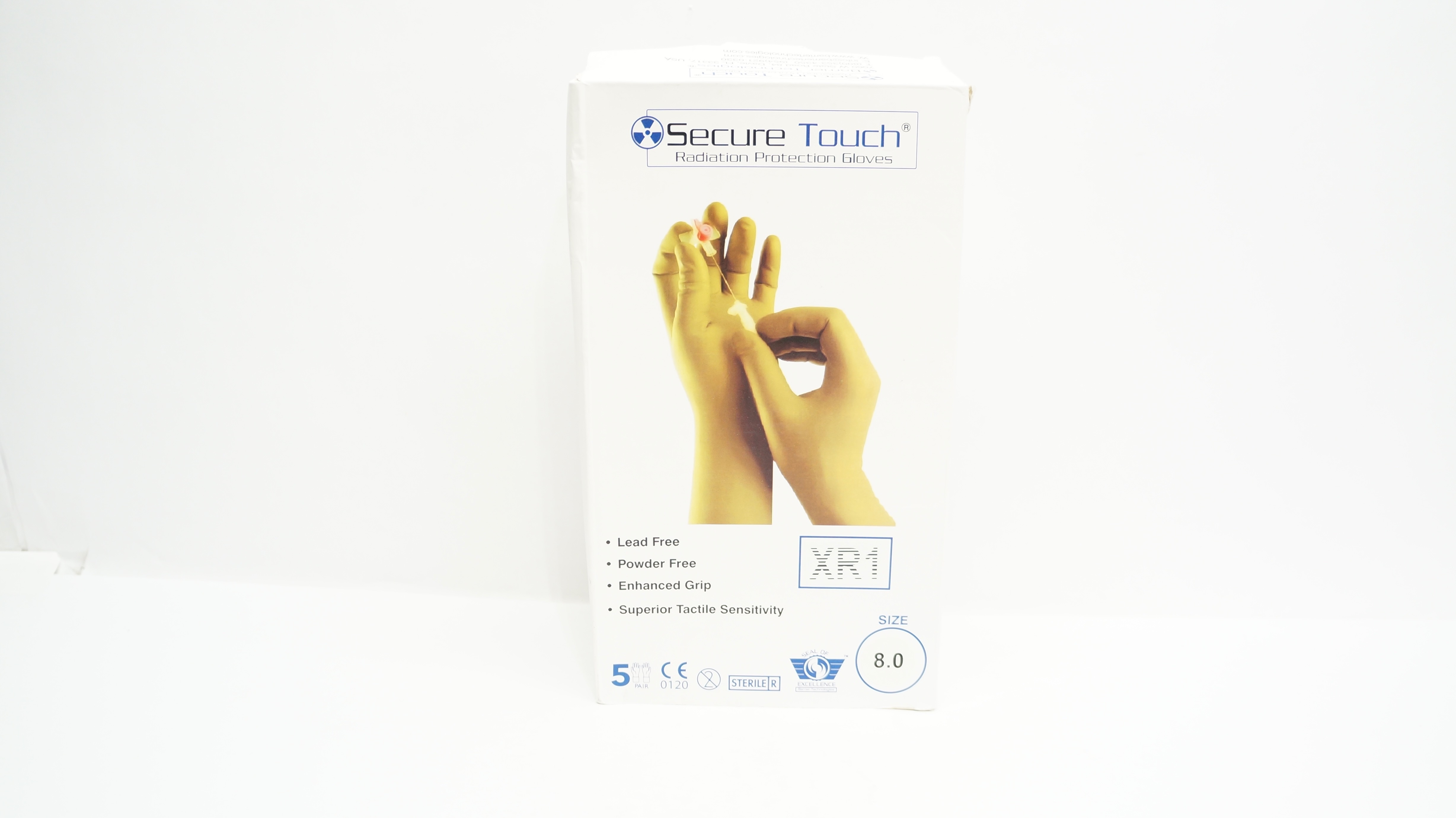 Barrier UFGL20B5 Secure Touch Radiation Protection Gloves XR1 Size 8(x)-Box of 3
