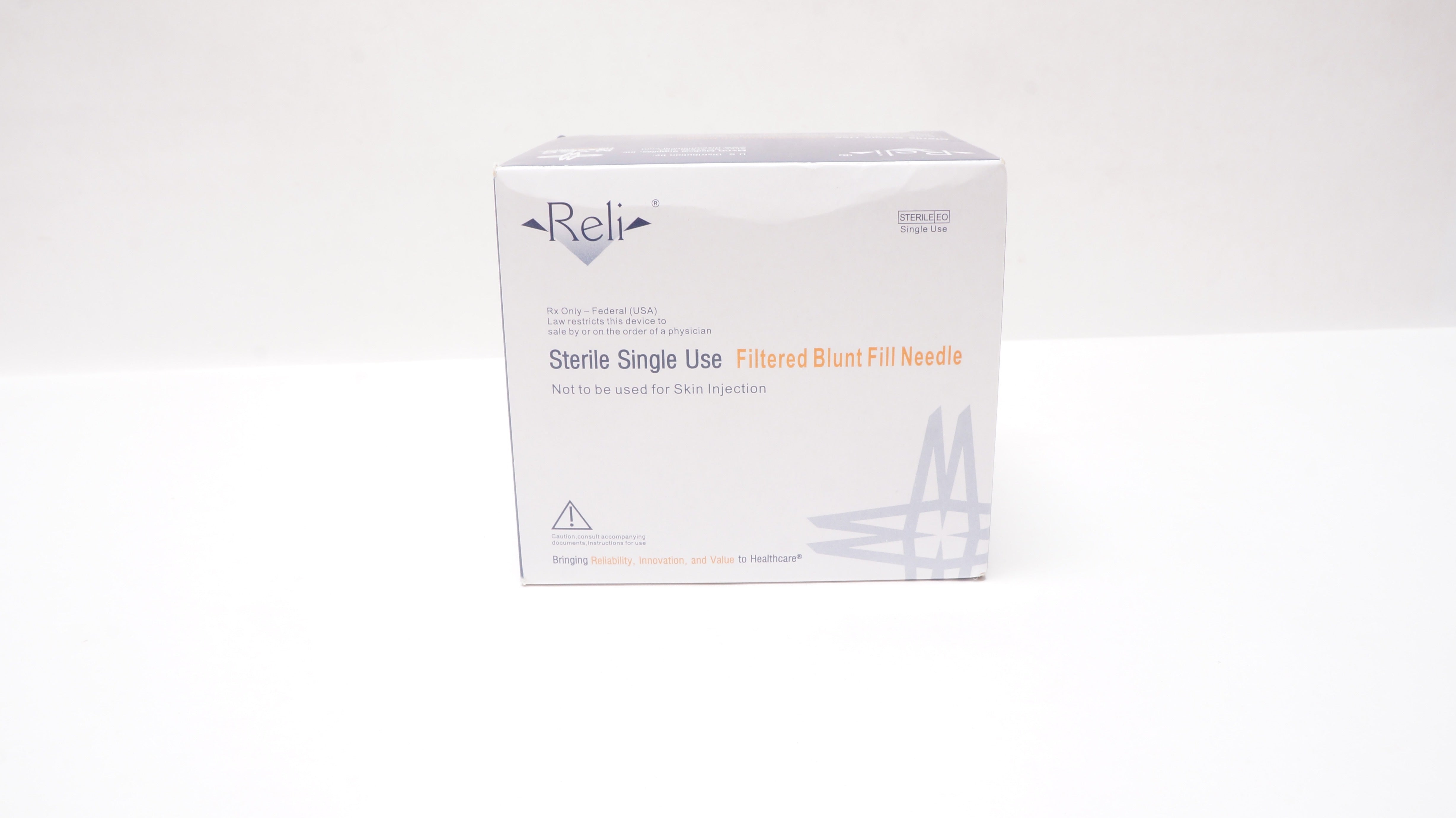 Myco F-BFN18G151 Reli Filtered Blunt Fill Ndle 18G x 1-1/2inch - Box of 100