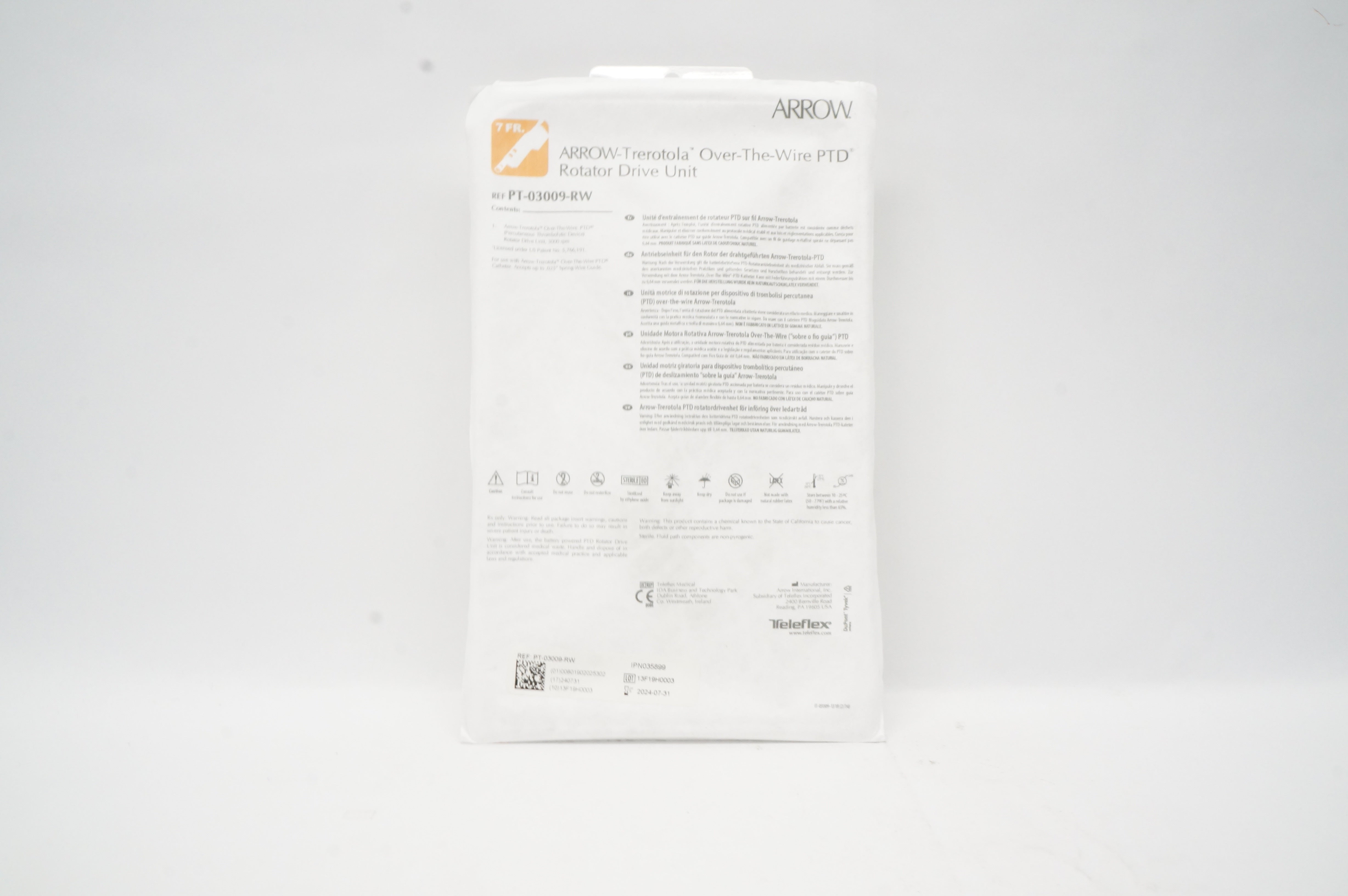 Teleflex PT-03009-RW ARROW-Trerotola Over-The-Wire PTD Rotator Drive Unit