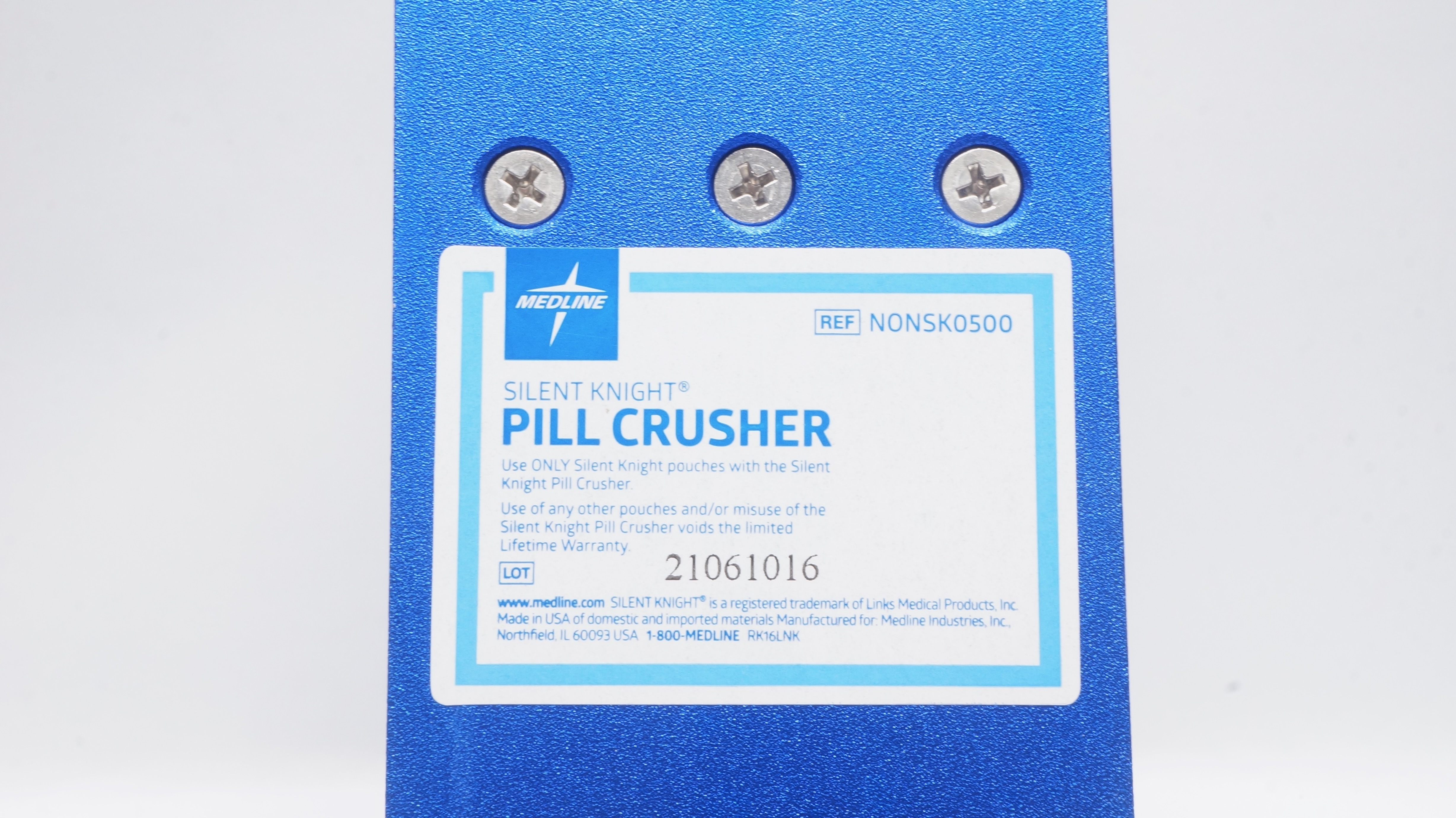 Medline NONSK0500 Silent Knight Pill Crusher