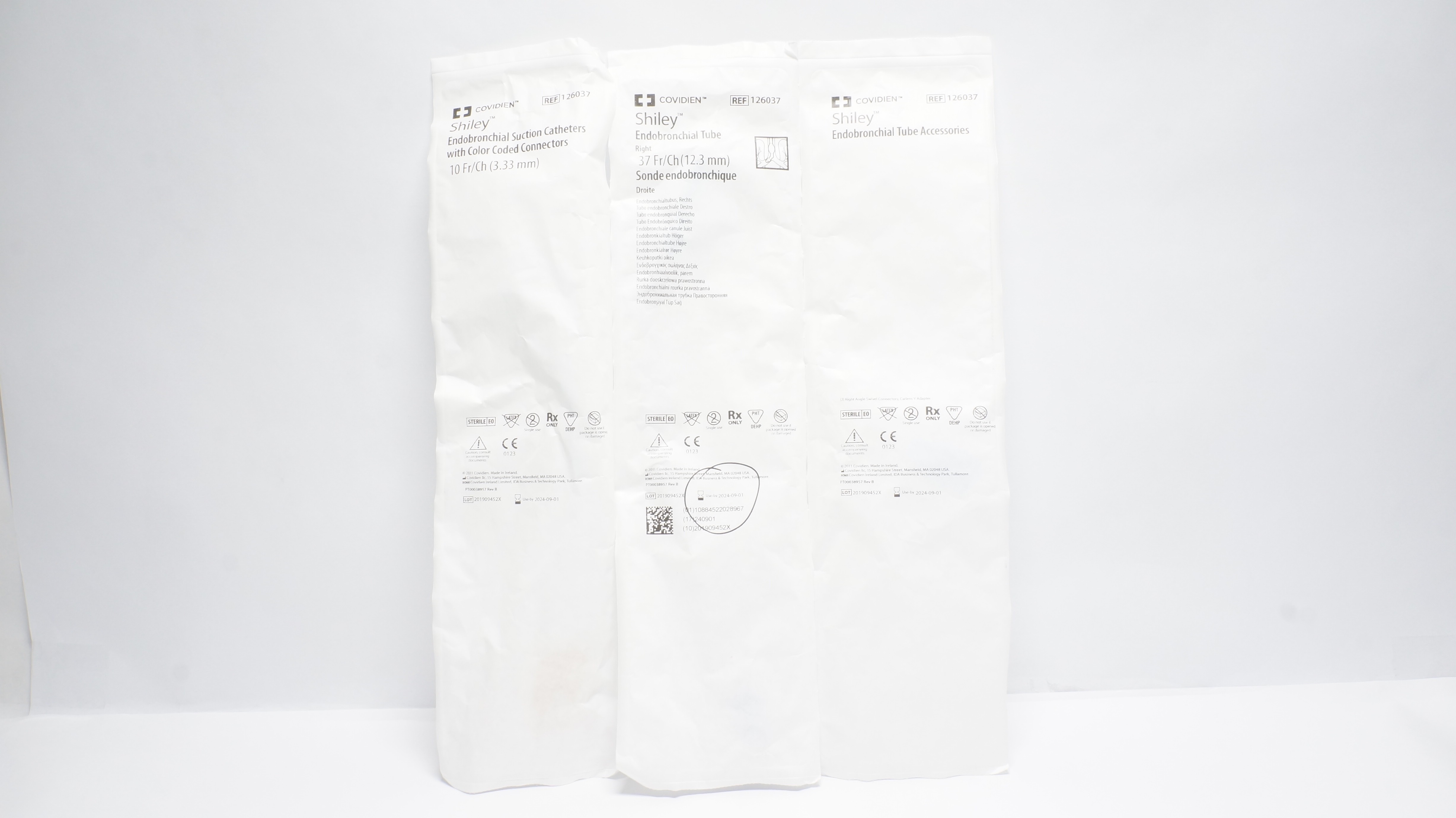 Covidien 126037 Shiley Endobronchial Suction Caths., & Tube & Accessories (x)