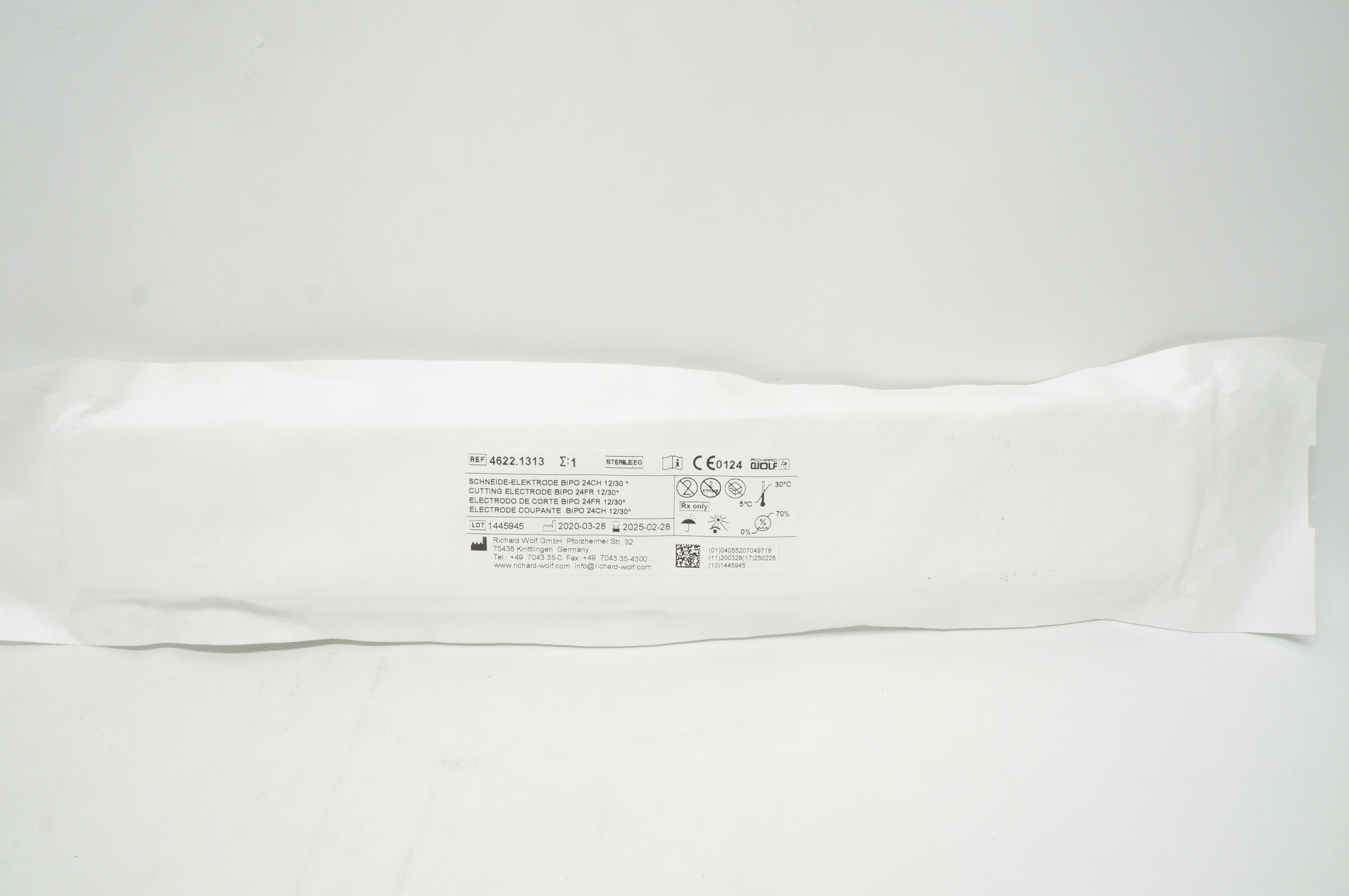 R.Wolf 4622.1313 Cutting Electrode Bipo 24Fr 12/30 Degree