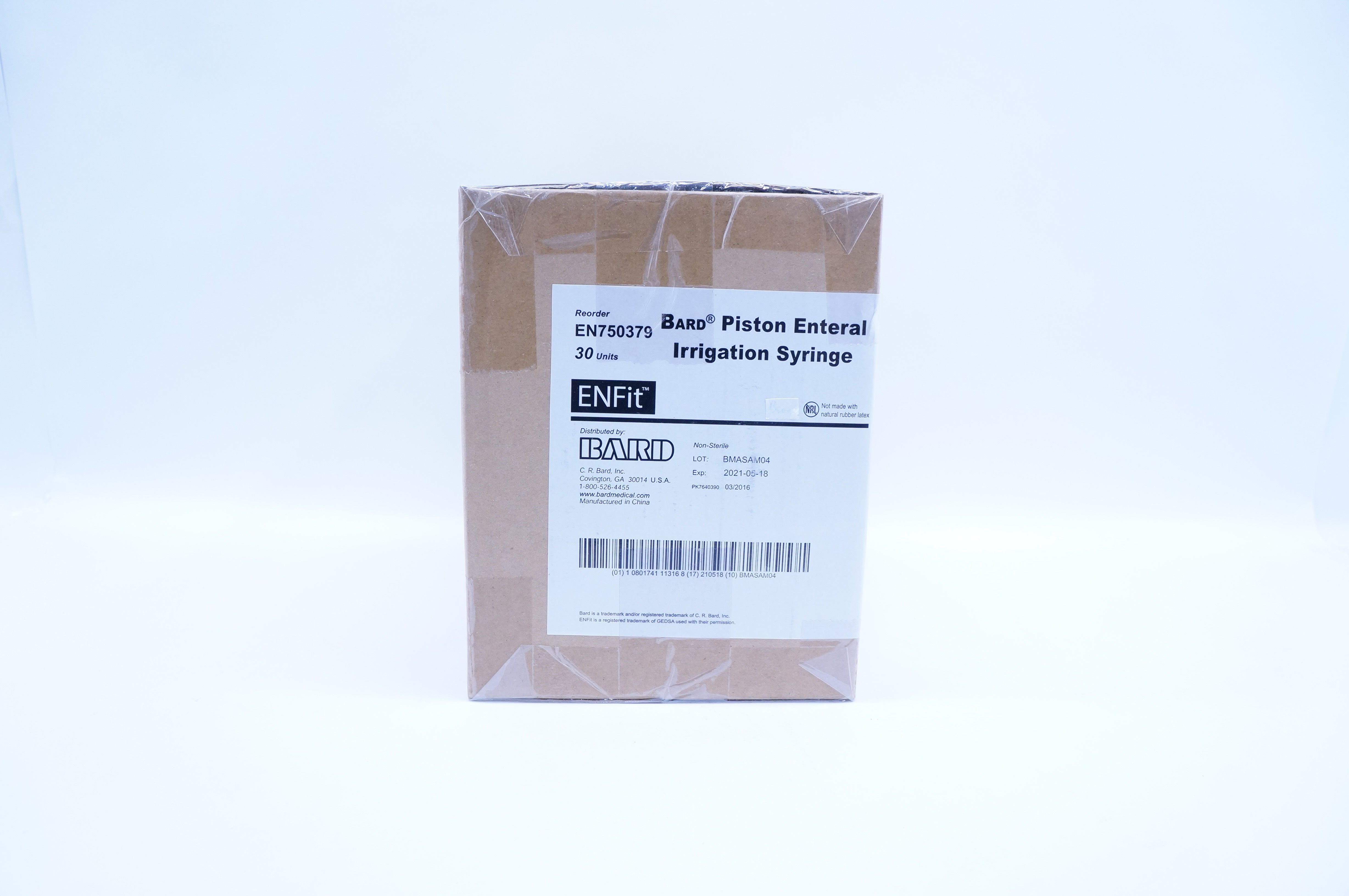 Bard EN750379 ENFit Pistol Enteral Irrigation  Syringe - Case of 30