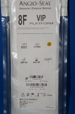 St. Jude Medical 610131 Angio-Seal Vascular Closure Device 8F Vip Platform (x)