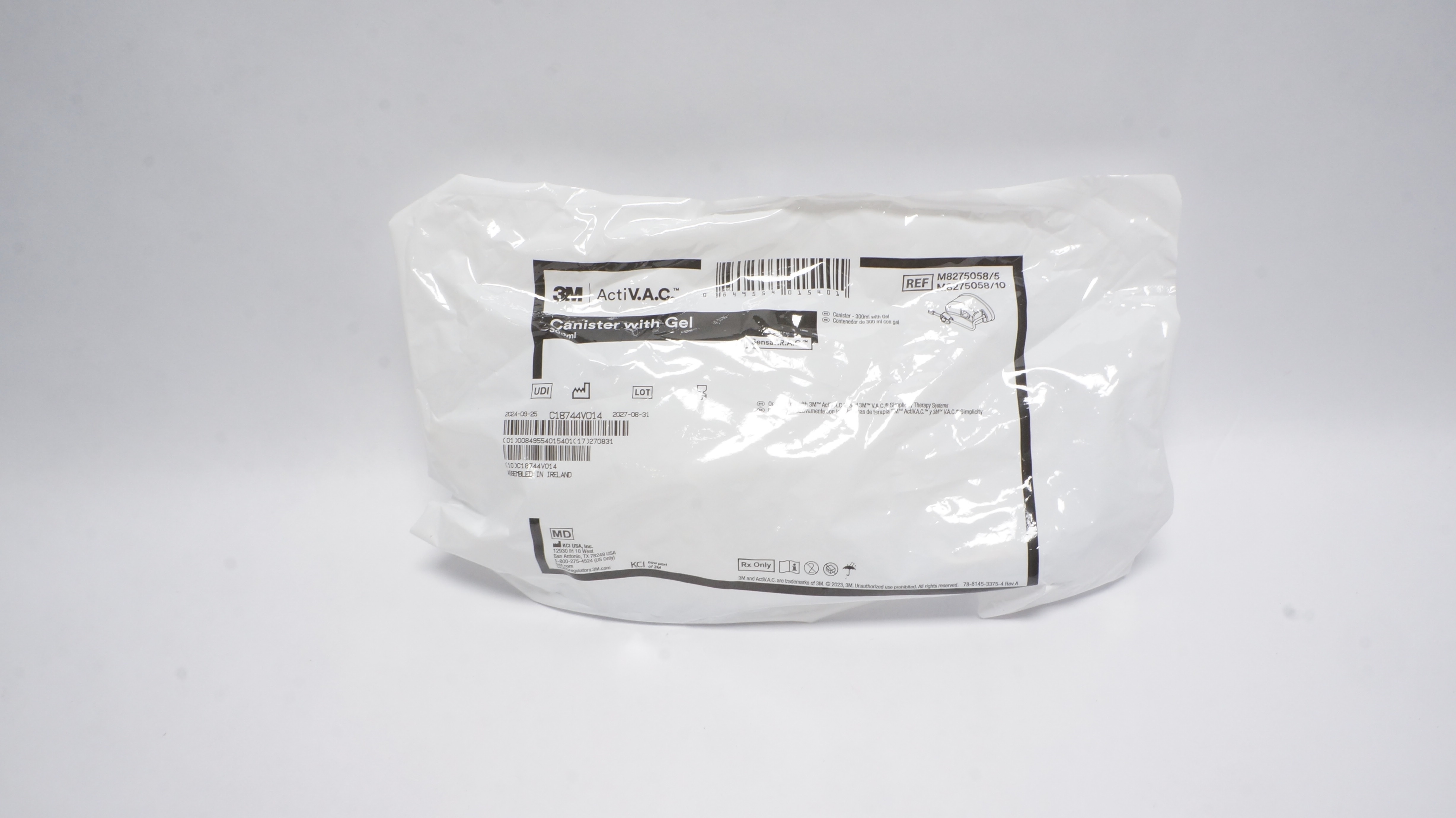 KCI M8275058/5 3M Canister W/Gel 300ml