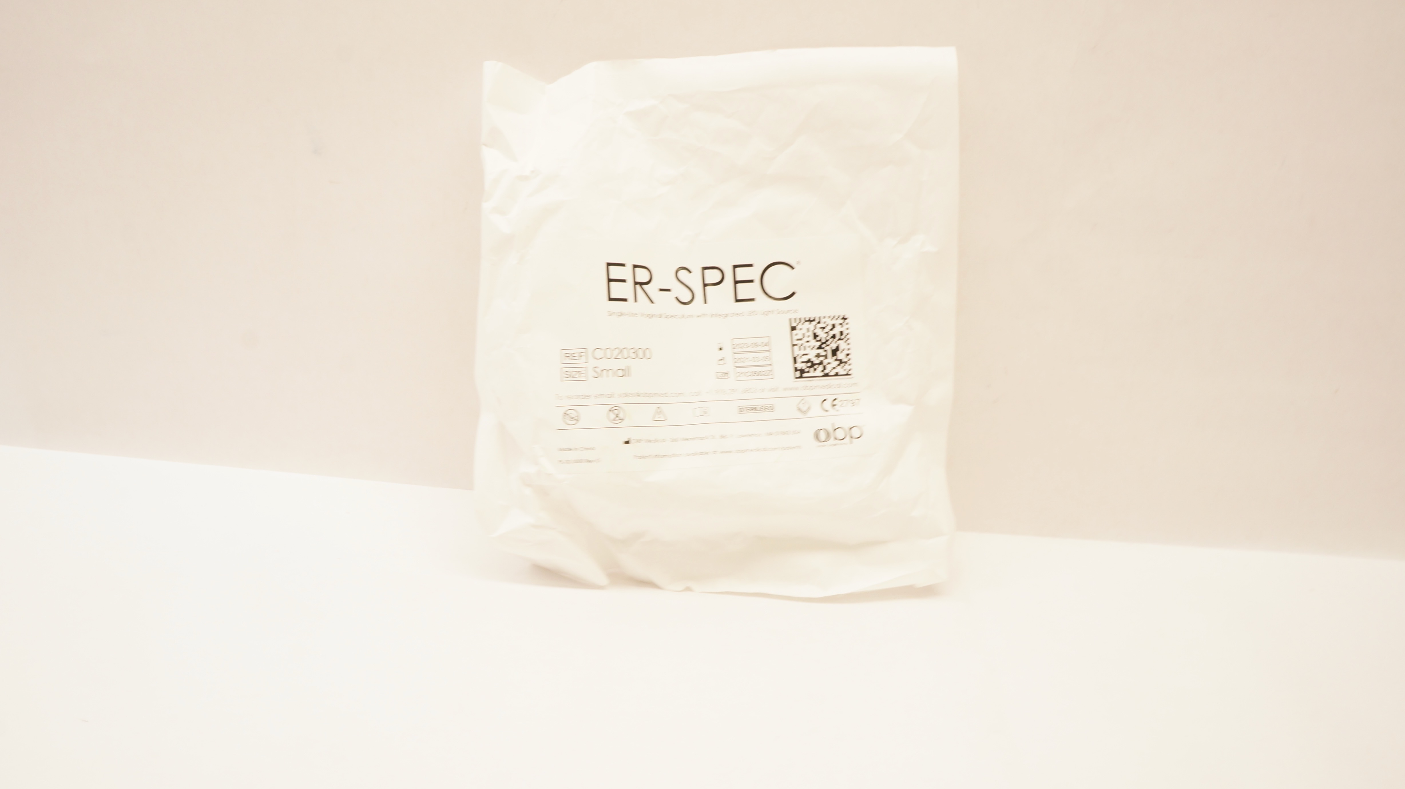OBP Medical C020300 ER-SPEC Vaginal Speculum w/Integrated LED Light Sourse,Small