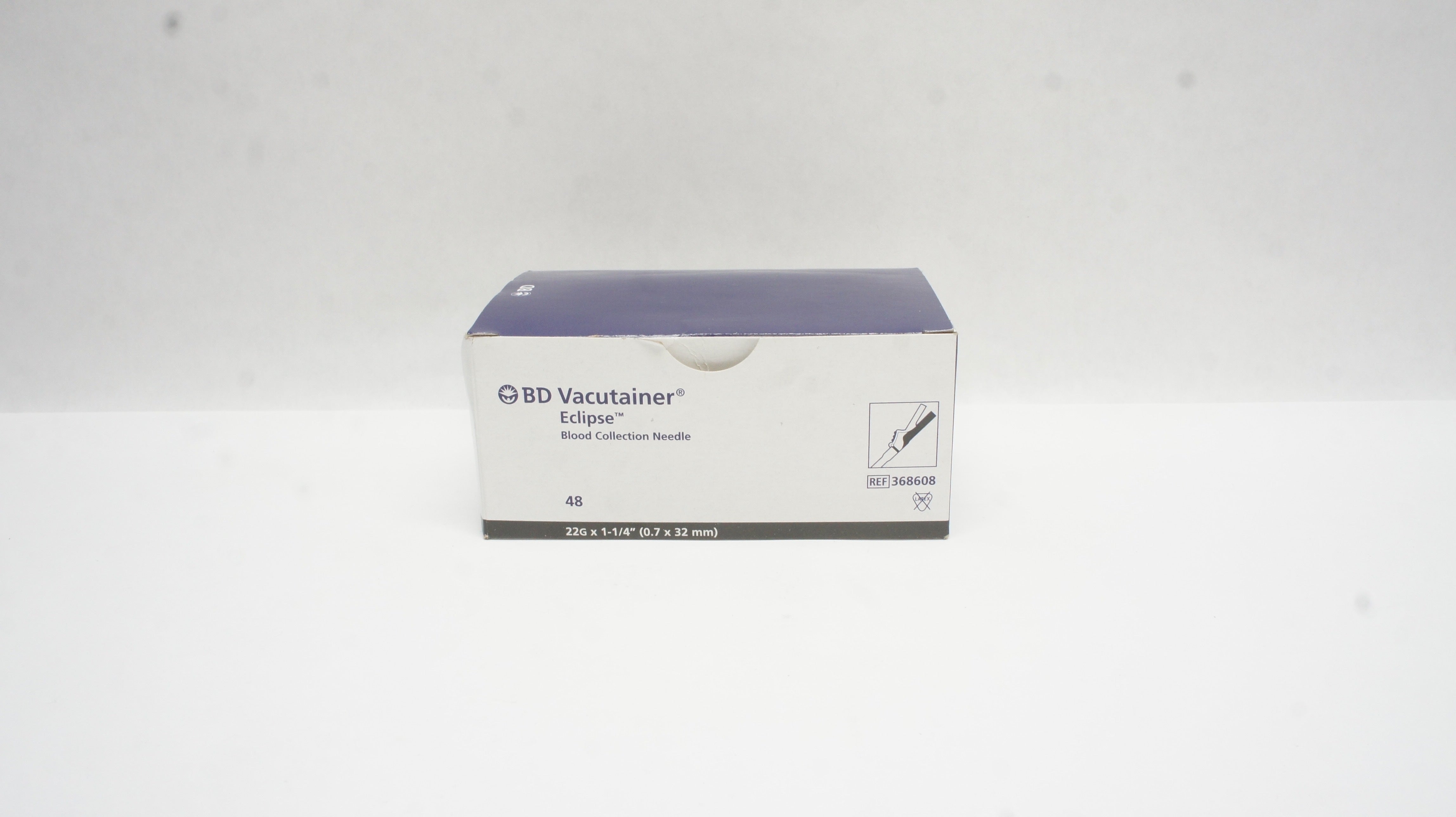 BD 368608 Vacutainer Eclipse Blood Collection Ndle 22G x 1-1/4inch - Box of 48